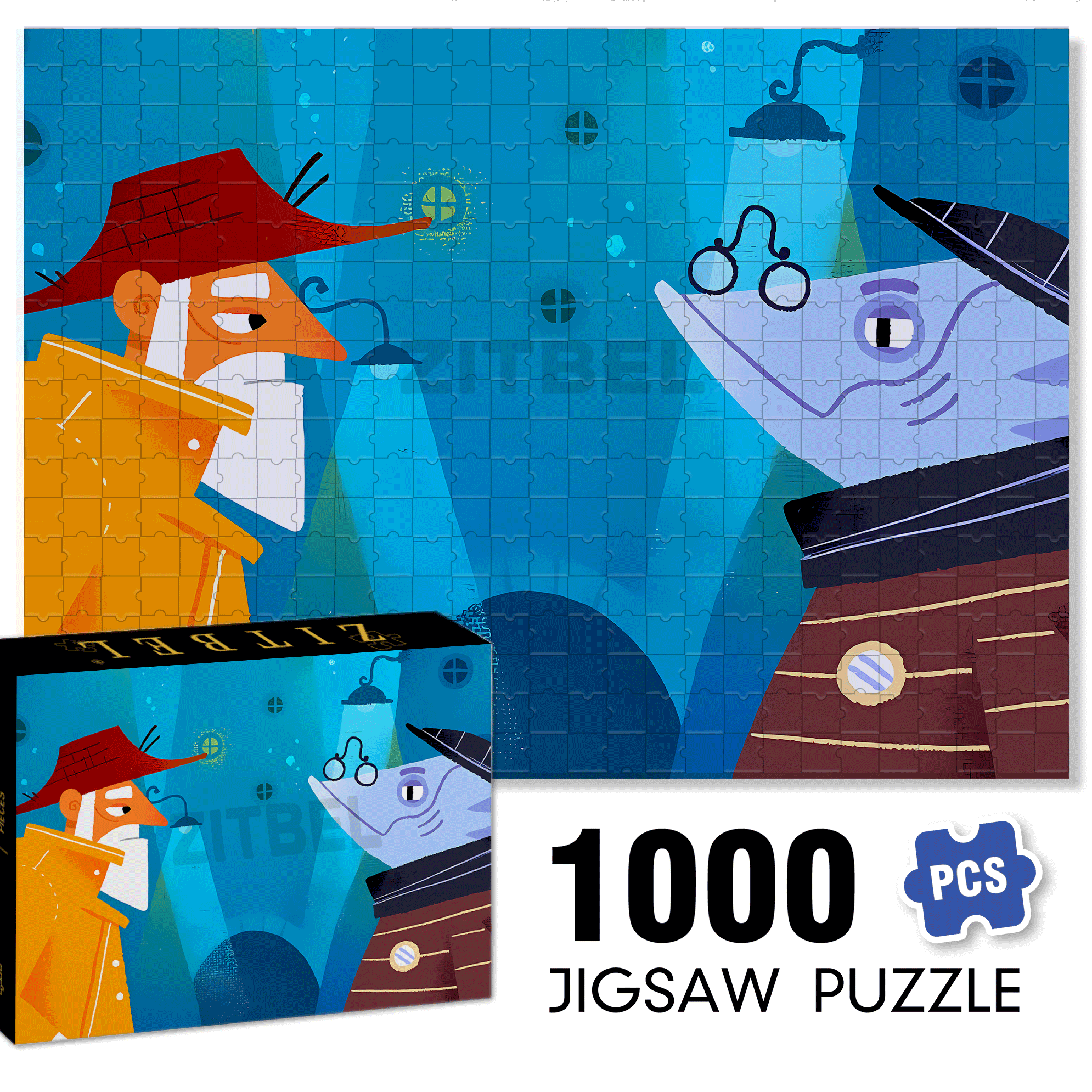 Connections Between People 500pcs/1000pcs Jigsaw Puzzle, Scratch-Resistant, Interactive Family Game & Brain-Boosting DIY Decor, Perfect for Halloween, Christmas & New Year Gifts, Family Puzzle Game