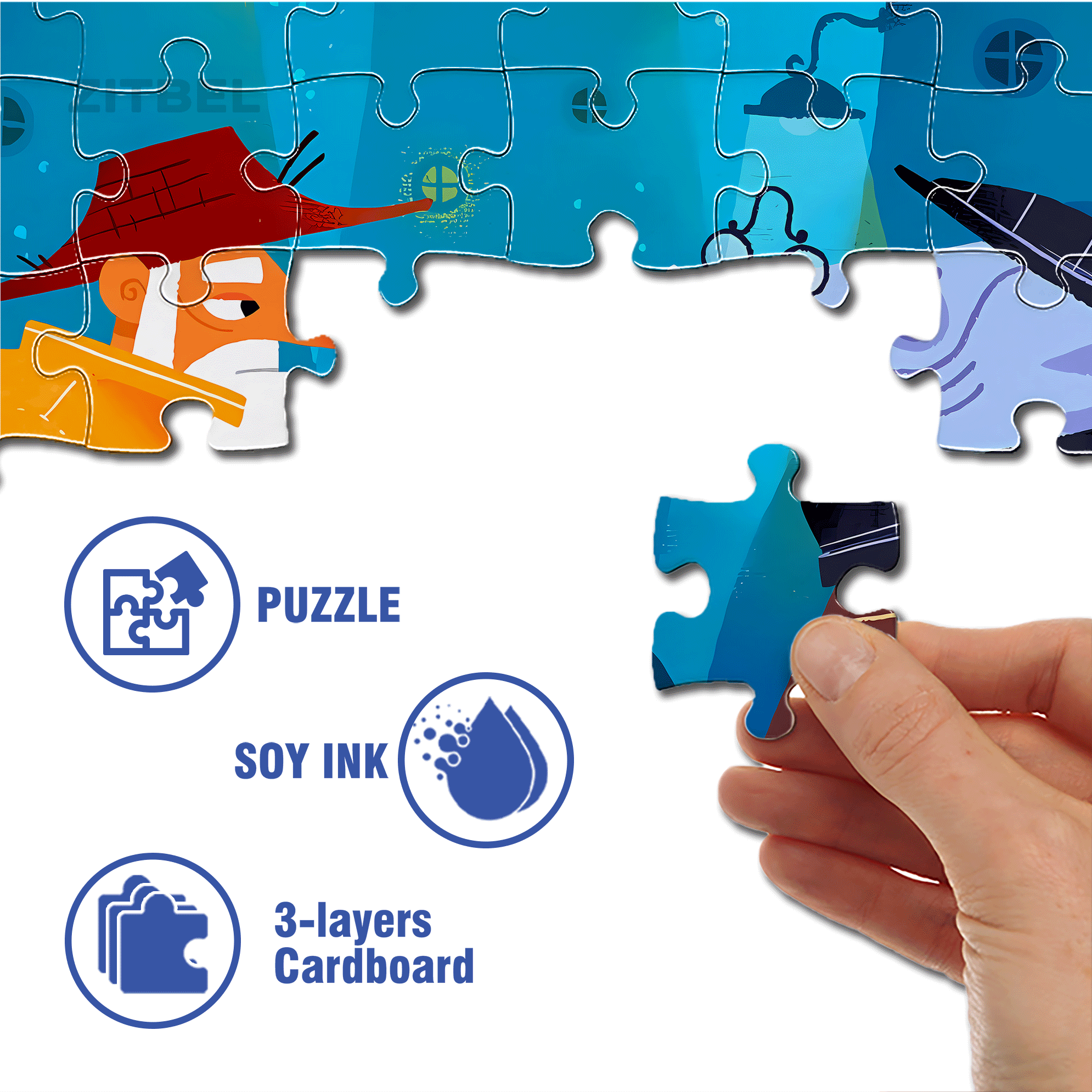 Connections Between People 500pcs/1000pcs Jigsaw Puzzle, Scratch-Resistant, Interactive Family Game & Brain-Boosting DIY Decor, Perfect for Halloween, Christmas & New Year Gifts, Family Puzzle Game