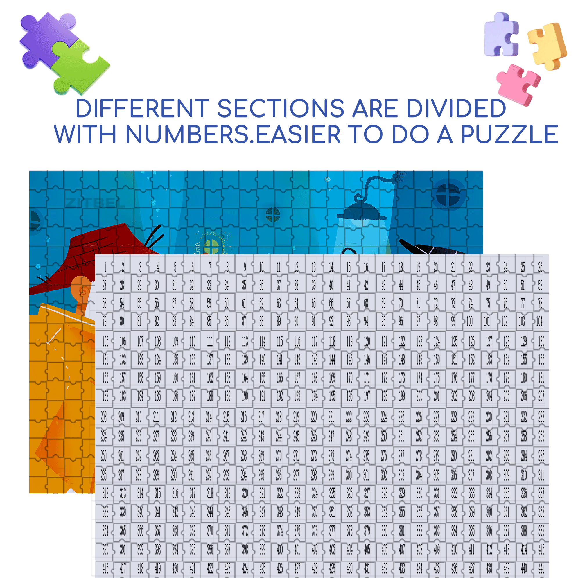 Connections Between People 500pcs/1000pcs Jigsaw Puzzle, Scratch-Resistant, Interactive Family Game & Brain-Boosting DIY Decor, Perfect for Halloween, Christmas & New Year Gifts, Family Puzzle Game