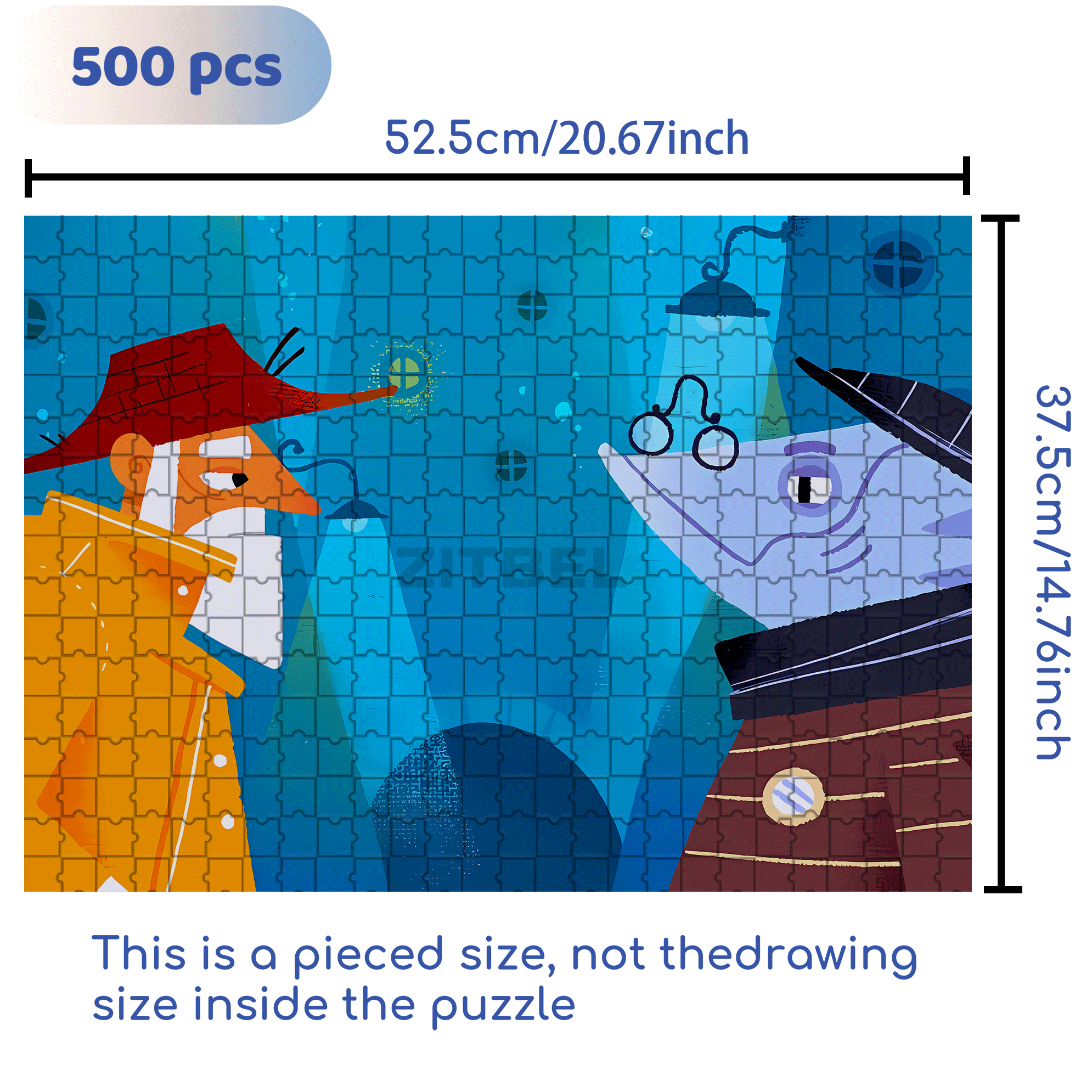 Connections Between People 500pcs/1000pcs Jigsaw Puzzle, Scratch-Resistant, Interactive Family Game & Brain-Boosting DIY Decor, Perfect for Halloween, Christmas & New Year Gifts, Family Puzzle Game
