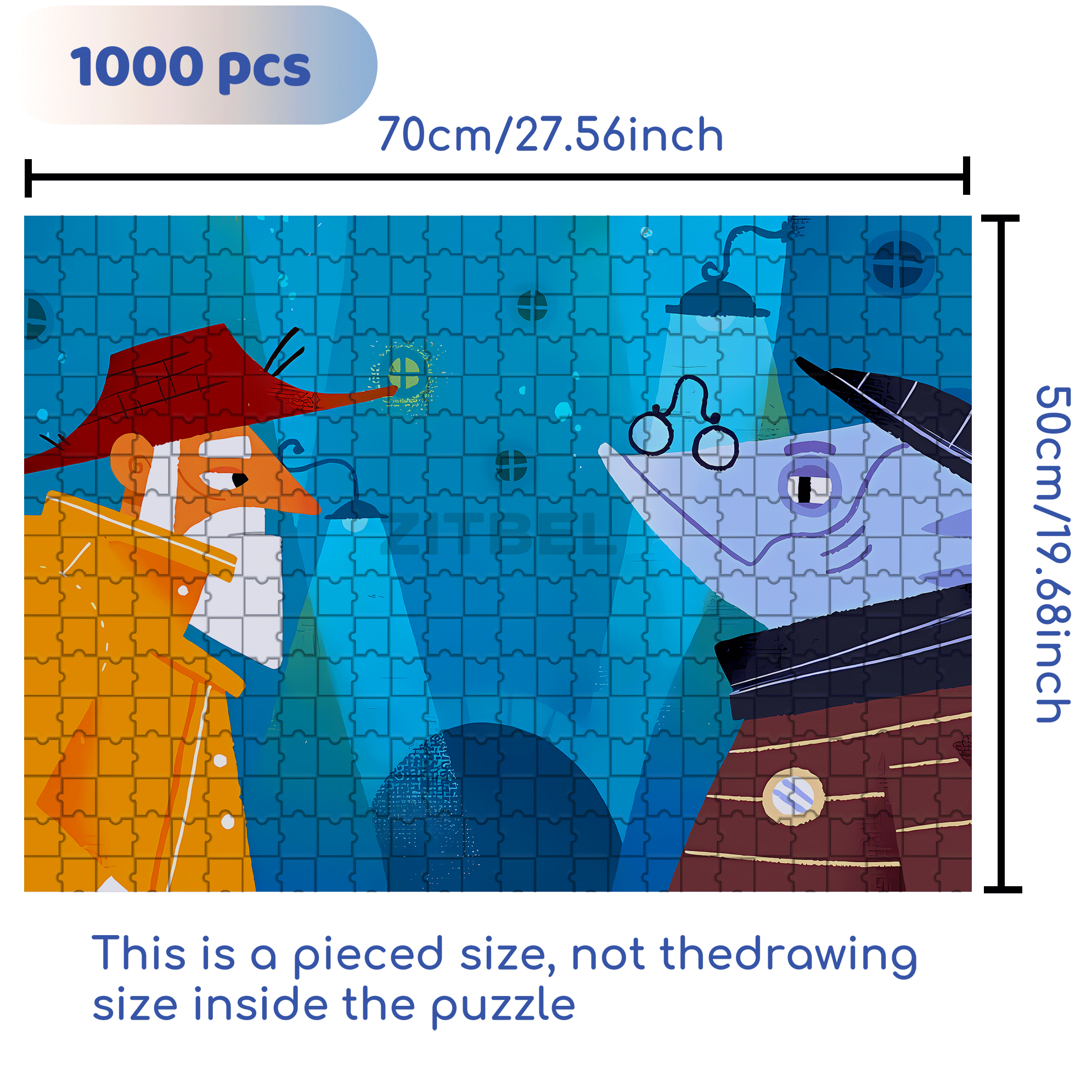 Connections Between People 500pcs/1000pcs Jigsaw Puzzle, Scratch-Resistant, Interactive Family Game & Brain-Boosting DIY Decor, Perfect for Halloween, Christmas & New Year Gifts, Family Puzzle Game