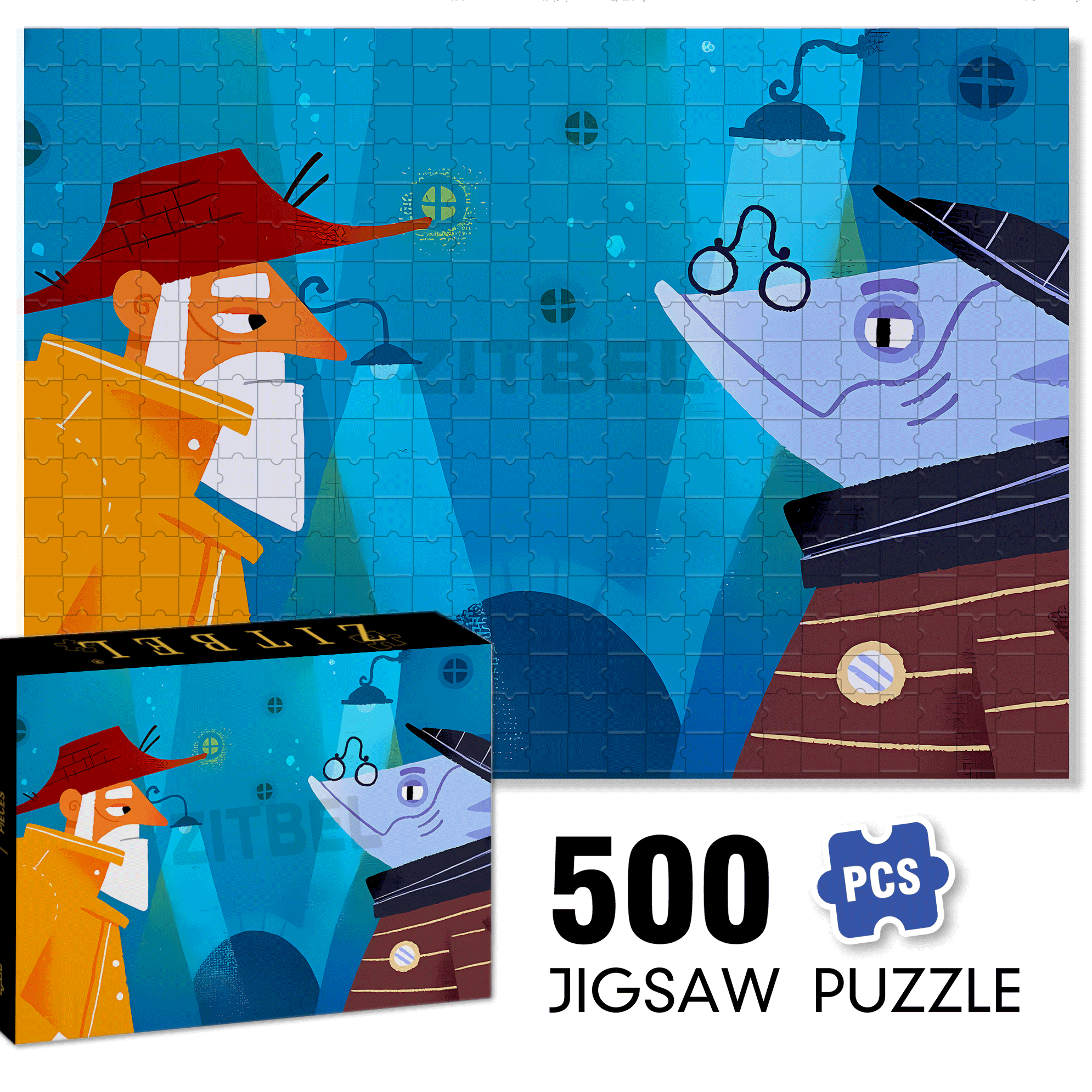 Connections Between People 500pcs/1000pcs Jigsaw Puzzle, Scratch-Resistant, Interactive Family Game & Brain-Boosting DIY Decor, Perfect for Halloween, Christmas & New Year Gifts, Family Puzzle Game