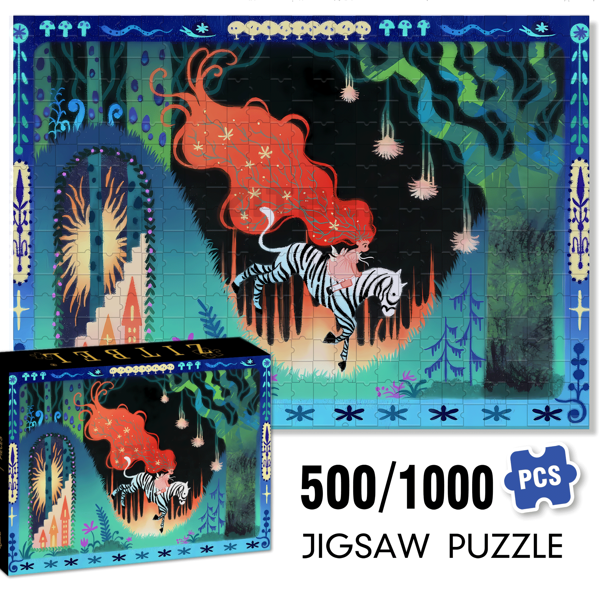 Dreams Are The Archaeology Of The Night 500pcs/1000pcs Jigsaw Puzzle, Scratch-Resistant, Interactive Family Game & Brain-Boosting DIY Decor, Perfect for Halloween, Christmas & New Year Gifts, Family Puzzle Game