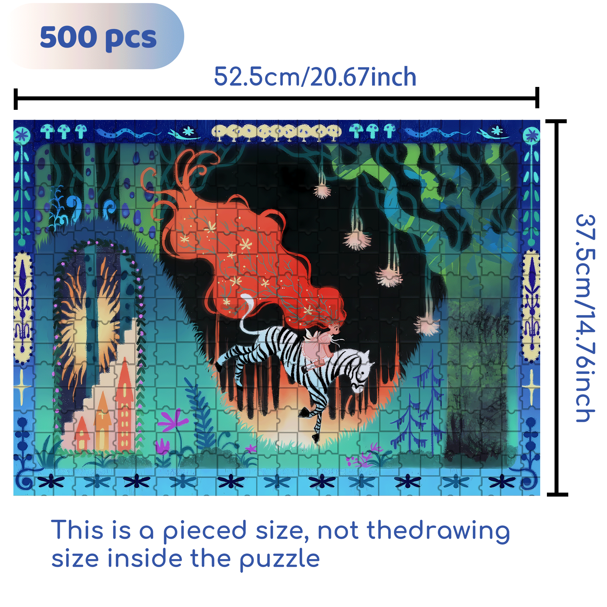 Dreams Are The Archaeology Of The Night 500pcs/1000pcs Jigsaw Puzzle, Scratch-Resistant, Interactive Family Game & Brain-Boosting DIY Decor, Perfect for Halloween, Christmas & New Year Gifts, Family Puzzle Game