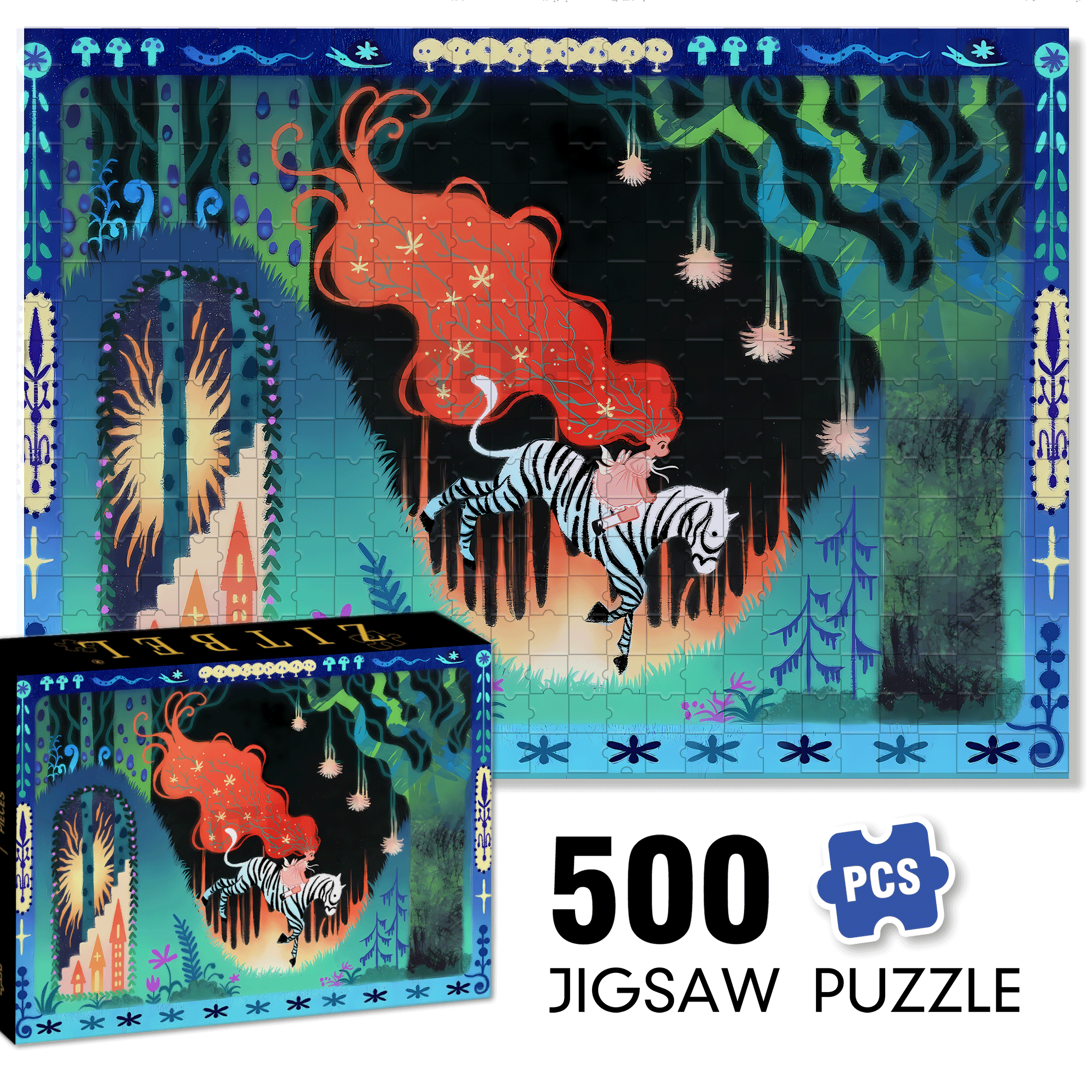 Dreams Are The Archaeology Of The Night 500pcs/1000pcs Jigsaw Puzzle, Scratch-Resistant, Interactive Family Game & Brain-Boosting DIY Decor, Perfect for Halloween, Christmas & New Year Gifts, Family Puzzle Game