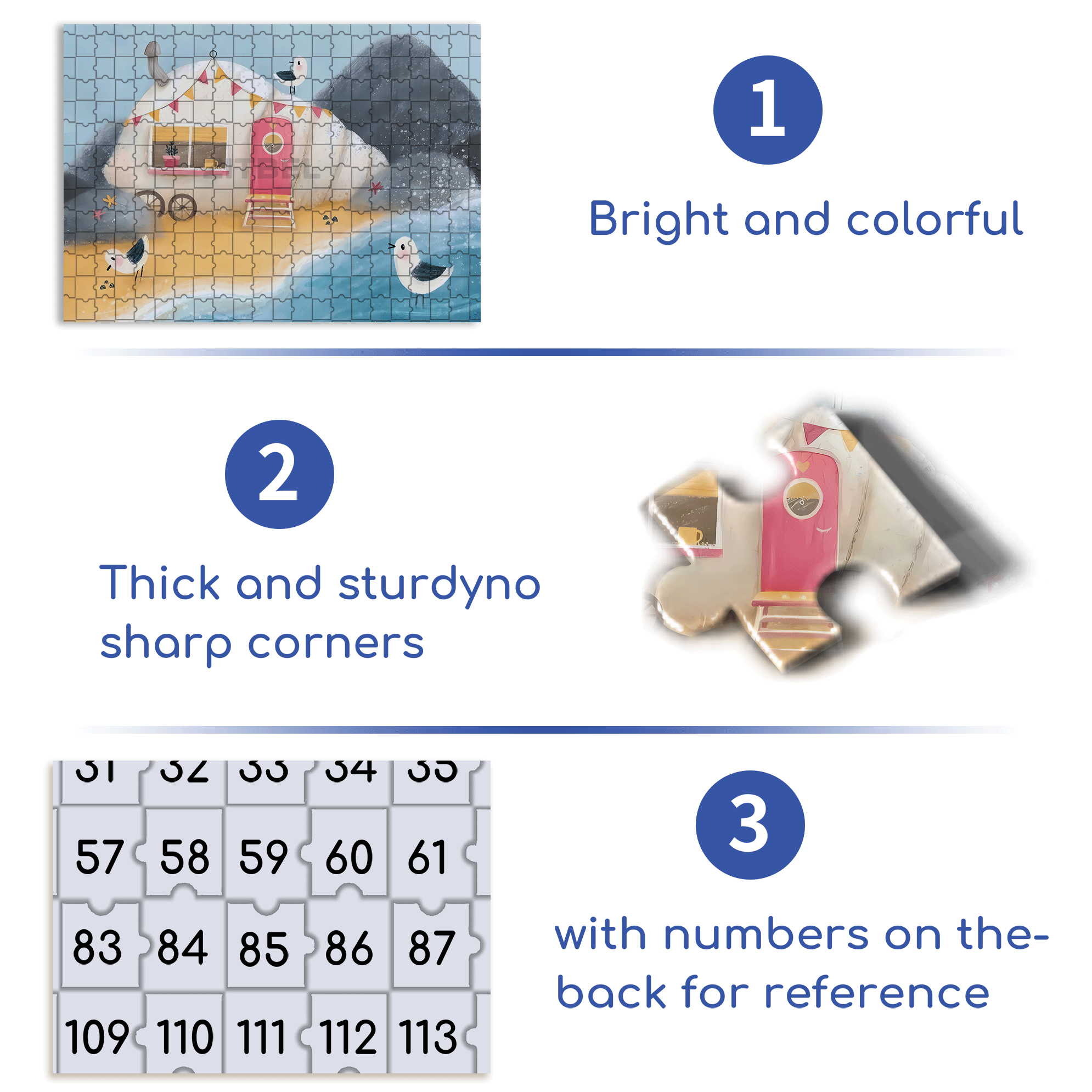 Experience The Little Joys Of Life 4 500pcs/1000pcs Jigsaw Puzzle, Scratch-Resistant, Interactive Family Game & Brain-Boosting DIY Decor, Perfect for Halloween, Christmas & New Year Gifts, Family Puzzle Game