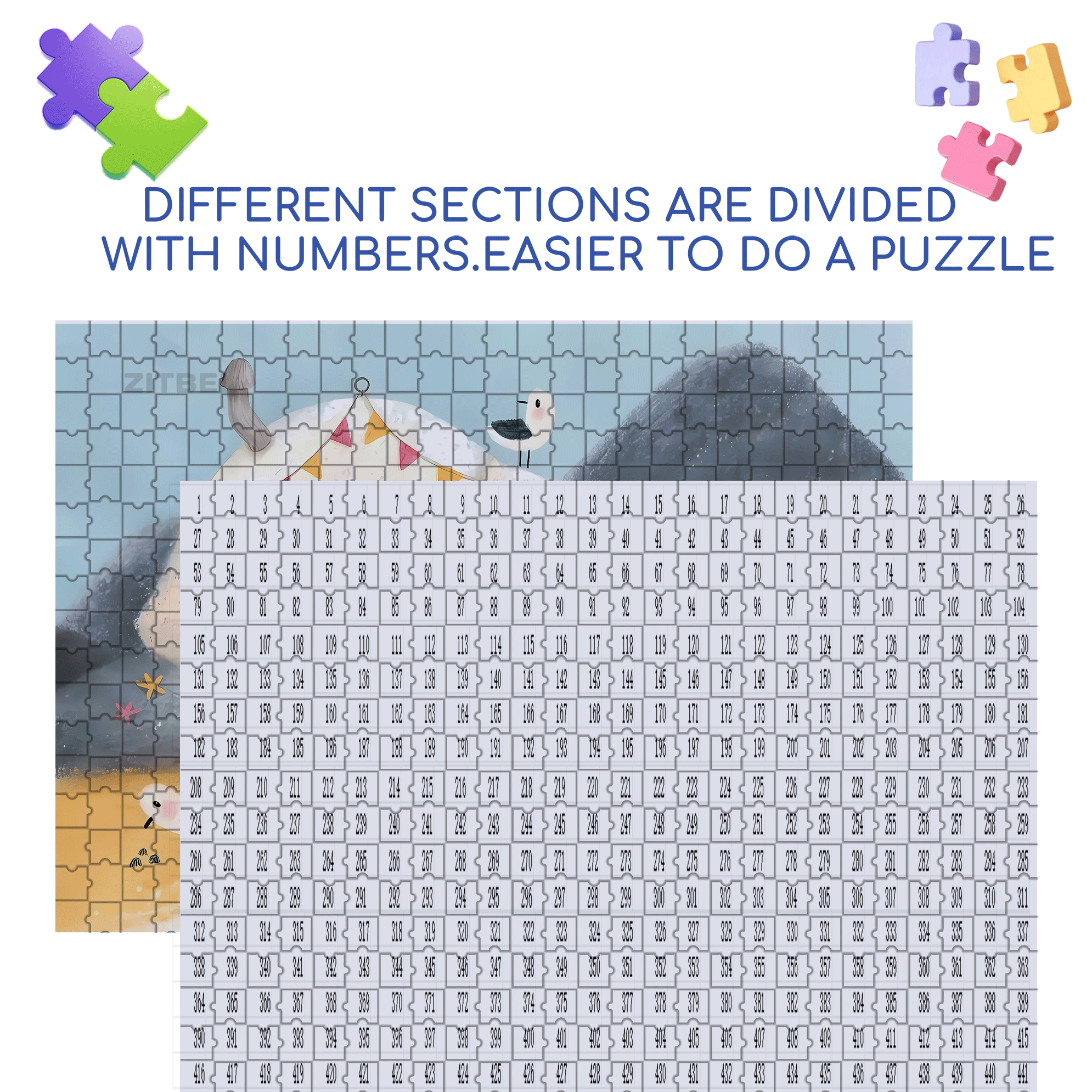 Experience The Little Joys Of Life 4 500pcs/1000pcs Jigsaw Puzzle, Scratch-Resistant, Interactive Family Game & Brain-Boosting DIY Decor, Perfect for Halloween, Christmas & New Year Gifts, Family Puzzle Game