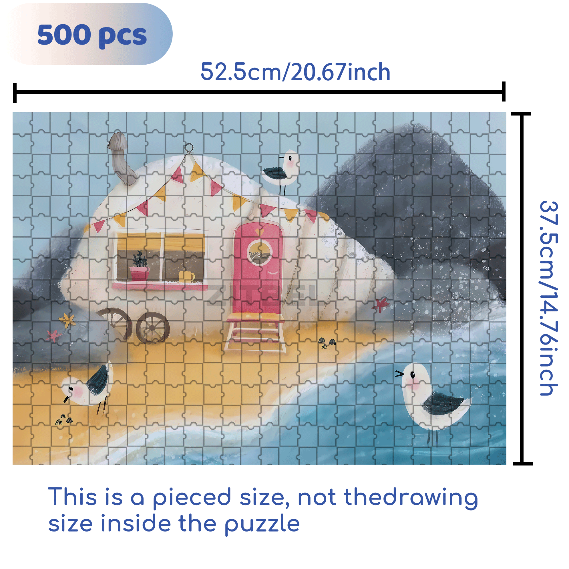 Experience The Little Joys Of Life 4 500pcs/1000pcs Jigsaw Puzzle, Scratch-Resistant, Interactive Family Game & Brain-Boosting DIY Decor, Perfect for Halloween, Christmas & New Year Gifts, Family Puzzle Game