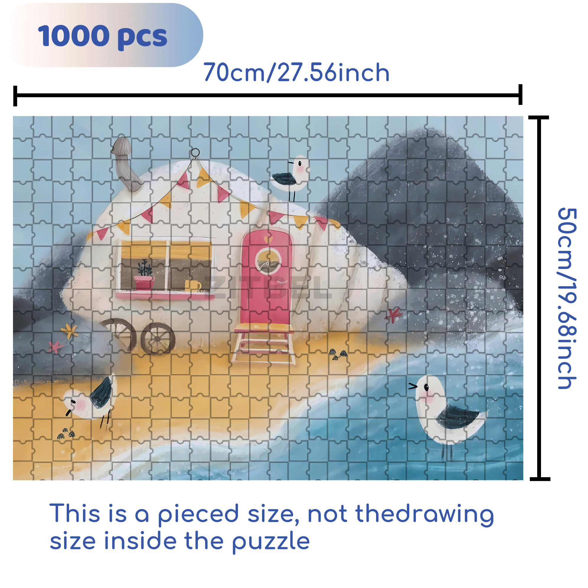 Experience The Little Joys Of Life 4 500pcs/1000pcs Jigsaw Puzzle, Scratch-Resistant, Interactive Family Game & Brain-Boosting DIY Decor, Perfect for Halloween, Christmas & New Year Gifts, Family Puzzle Game