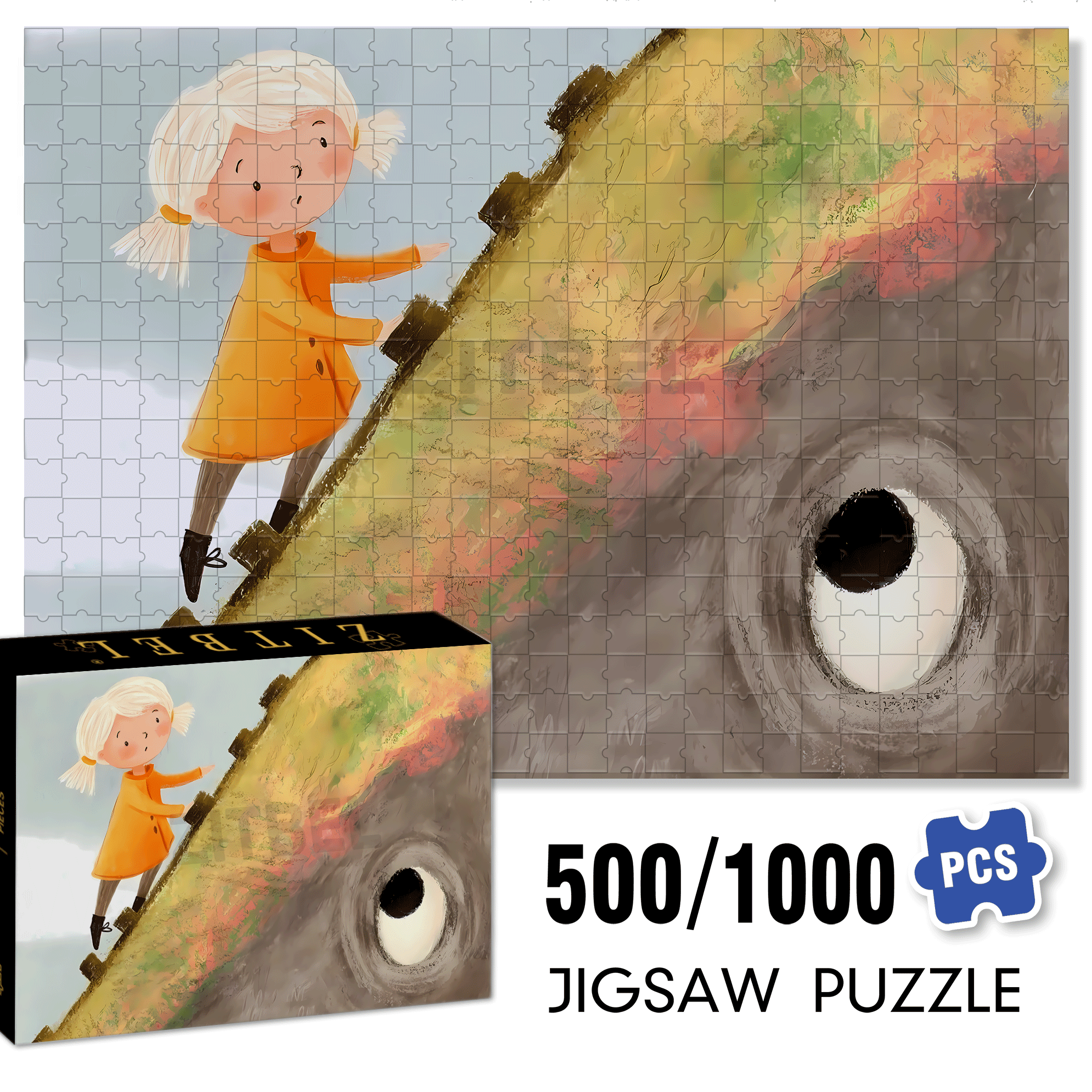 Experience The Little Joys Of Life 9 500pcs/1000pcs Jigsaw Puzzle, Scratch-Resistant, Interactive Family Game & Brain-Boosting DIY Decor, Perfect for Halloween, Christmas & New Year Gifts, Family Puzzle Game