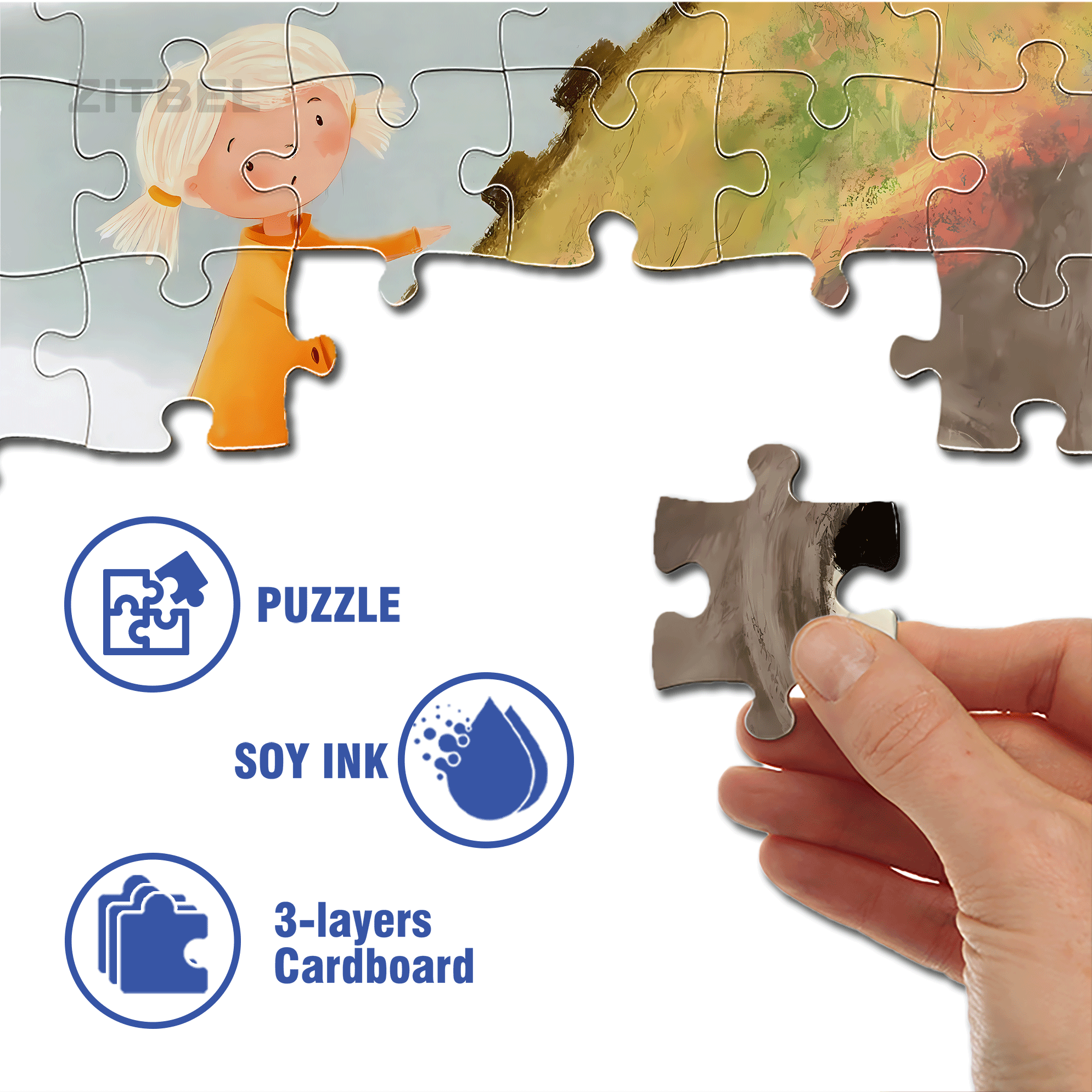 Experience The Little Joys Of Life 9 500pcs/1000pcs Jigsaw Puzzle, Scratch-Resistant, Interactive Family Game & Brain-Boosting DIY Decor, Perfect for Halloween, Christmas & New Year Gifts, Family Puzzle Game