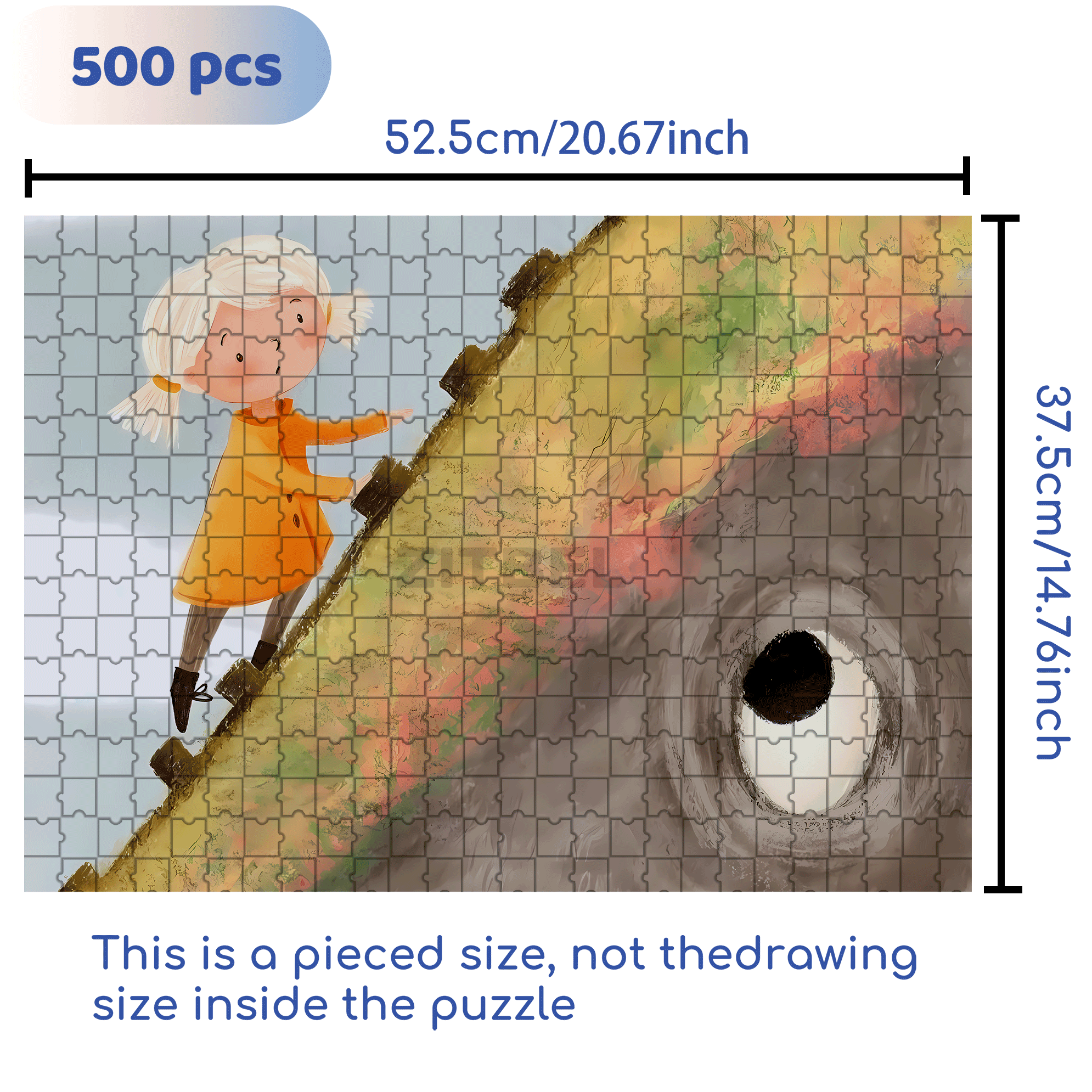 Experience The Little Joys Of Life 9 500pcs/1000pcs Jigsaw Puzzle, Scratch-Resistant, Interactive Family Game & Brain-Boosting DIY Decor, Perfect for Halloween, Christmas & New Year Gifts, Family Puzzle Game