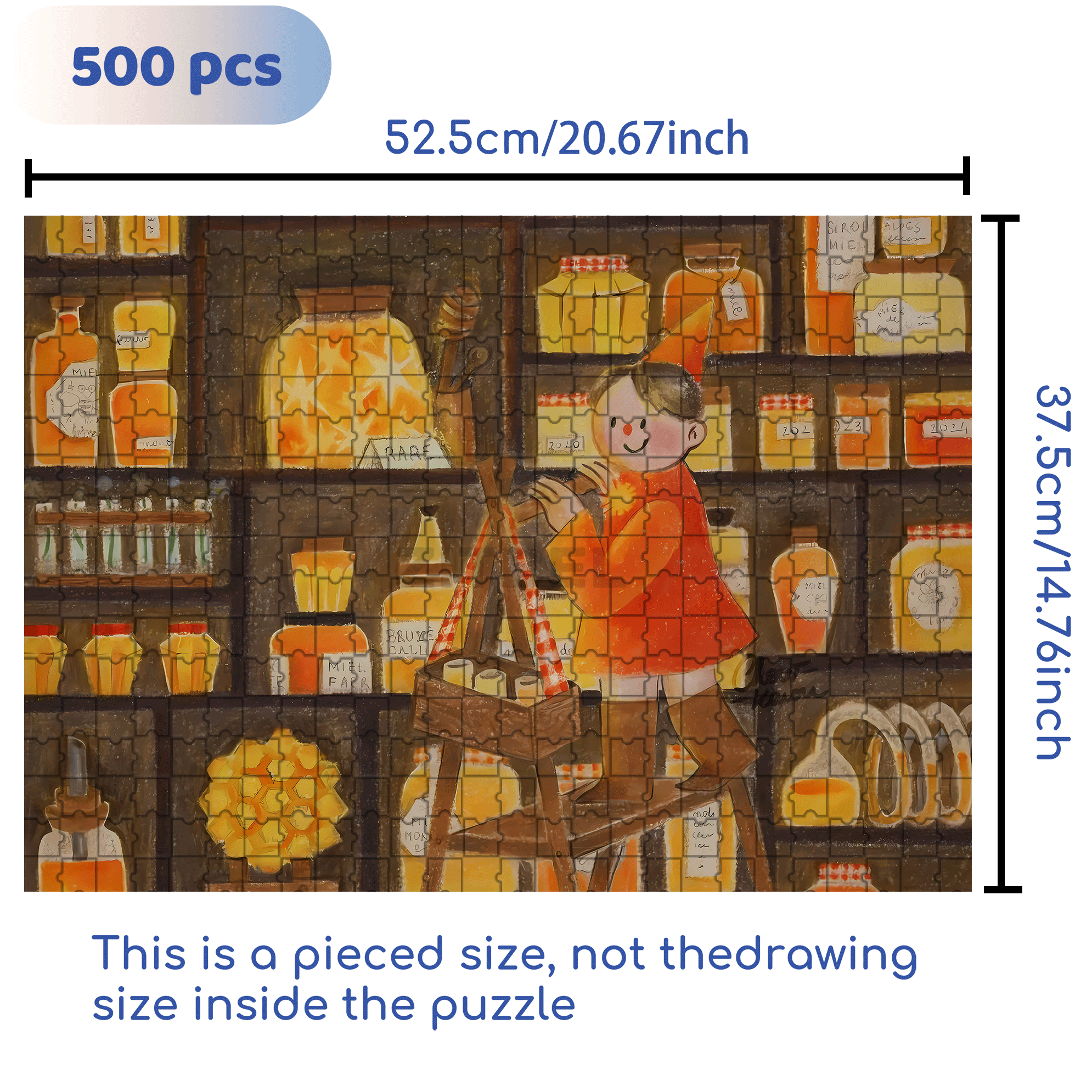 Little Sales 500pcs/1000pcs Jigsaw Puzzle, Scratch-Resistant, Interactive Family Game & Brain-Boosting DIY Decor, Perfect for Halloween, Christmas & New Year Gifts, Family Puzzle Game