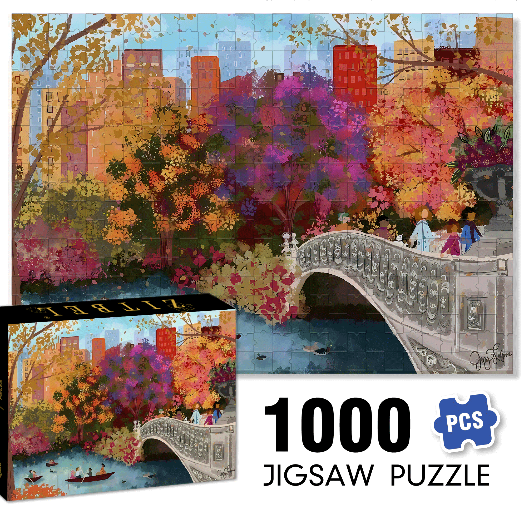 Live Your Life In A Gentle Manner 11 500pcs/1000pcs Jigsaw Puzzle, Scratch-Resistant, Interactive Family Game & Brain-Boosting DIY Decor, Perfect for Halloween, Christmas & New Year Gifts, Family Puzzle Game