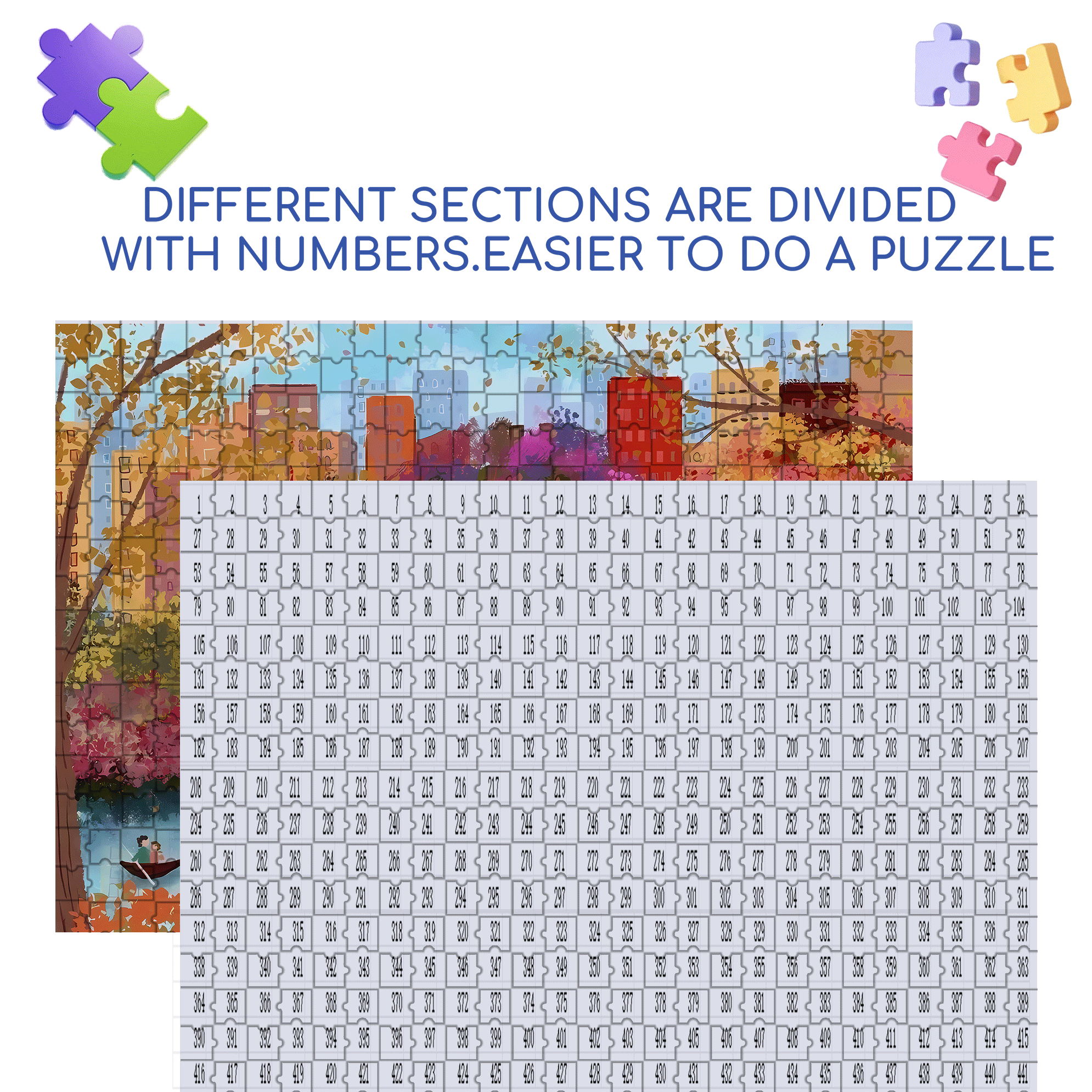 Live Your Life In A Gentle Manner 11 500pcs/1000pcs Jigsaw Puzzle, Scratch-Resistant, Interactive Family Game & Brain-Boosting DIY Decor, Perfect for Halloween, Christmas & New Year Gifts, Family Puzzle Game