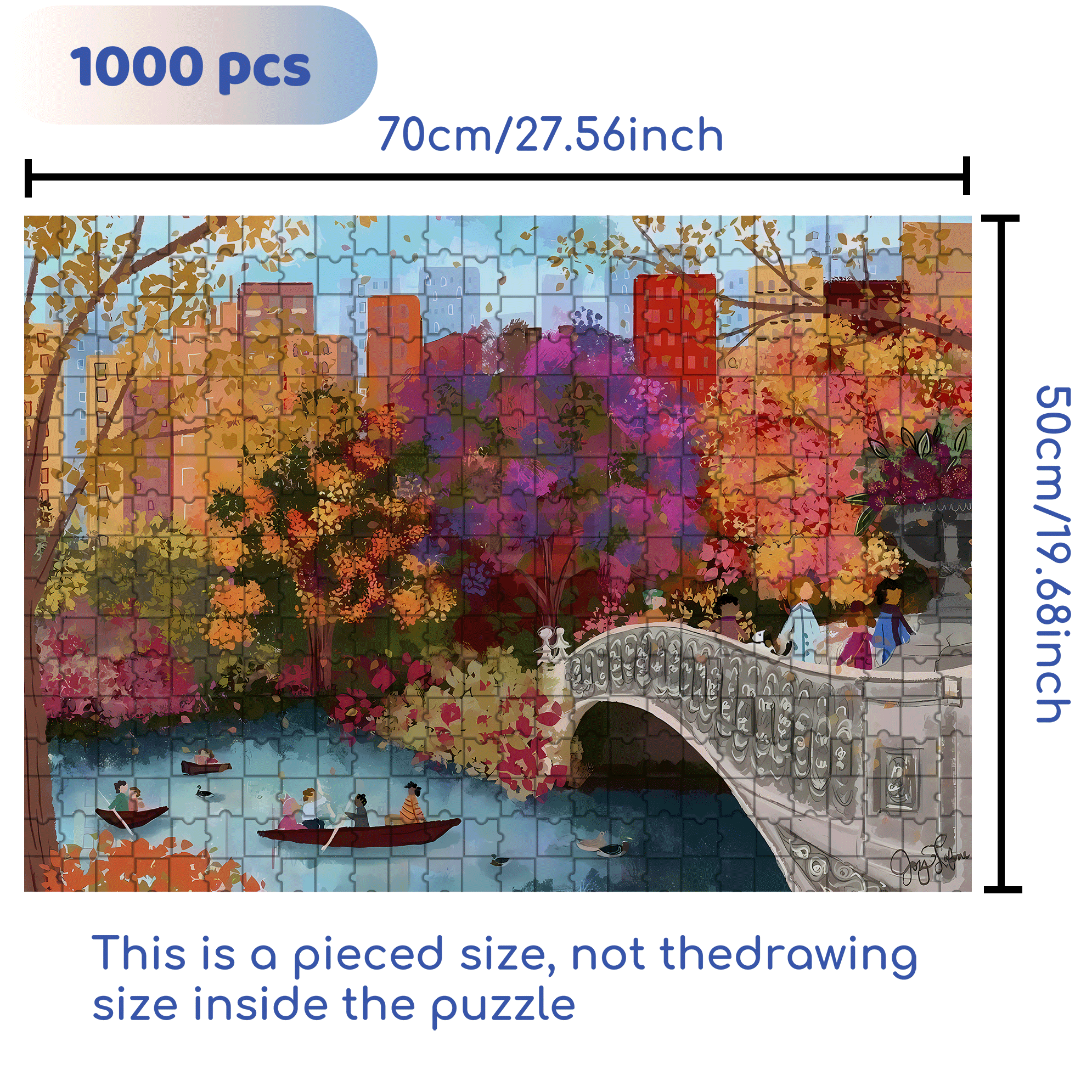 Live Your Life In A Gentle Manner 11 500pcs/1000pcs Jigsaw Puzzle, Scratch-Resistant, Interactive Family Game & Brain-Boosting DIY Decor, Perfect for Halloween, Christmas & New Year Gifts, Family Puzzle Game