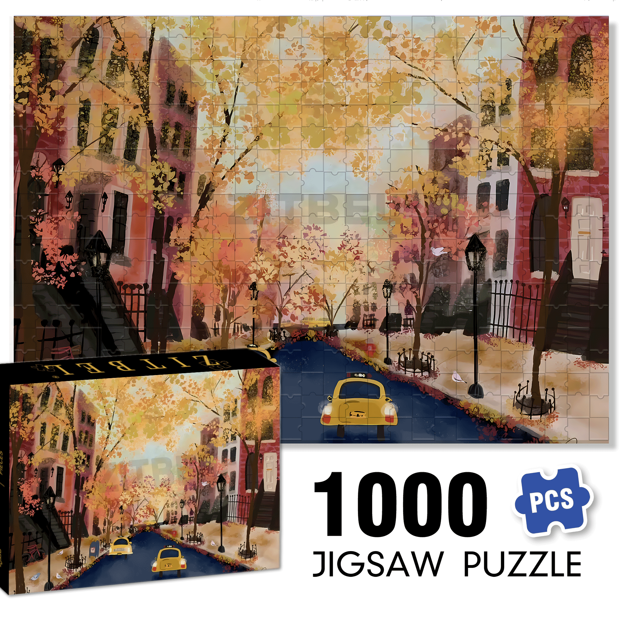 Live Your Life In A Gentle Manner 16 500pcs/1000pcs Jigsaw Puzzle, Scratch-Resistant, Interactive Family Game & Brain-Boosting DIY Decor, Perfect for Halloween, Christmas & New Year Gifts, Family Puzzle Game