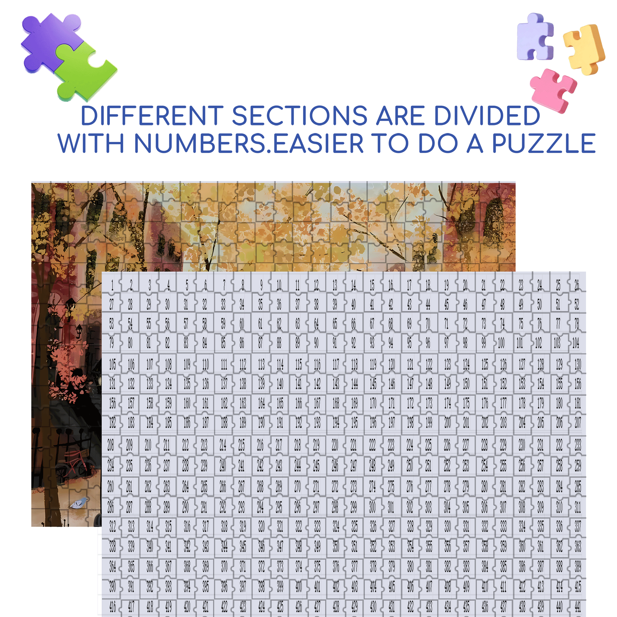 Live Your Life In A Gentle Manner 16 500pcs/1000pcs Jigsaw Puzzle, Scratch-Resistant, Interactive Family Game & Brain-Boosting DIY Decor, Perfect for Halloween, Christmas & New Year Gifts, Family Puzzle Game