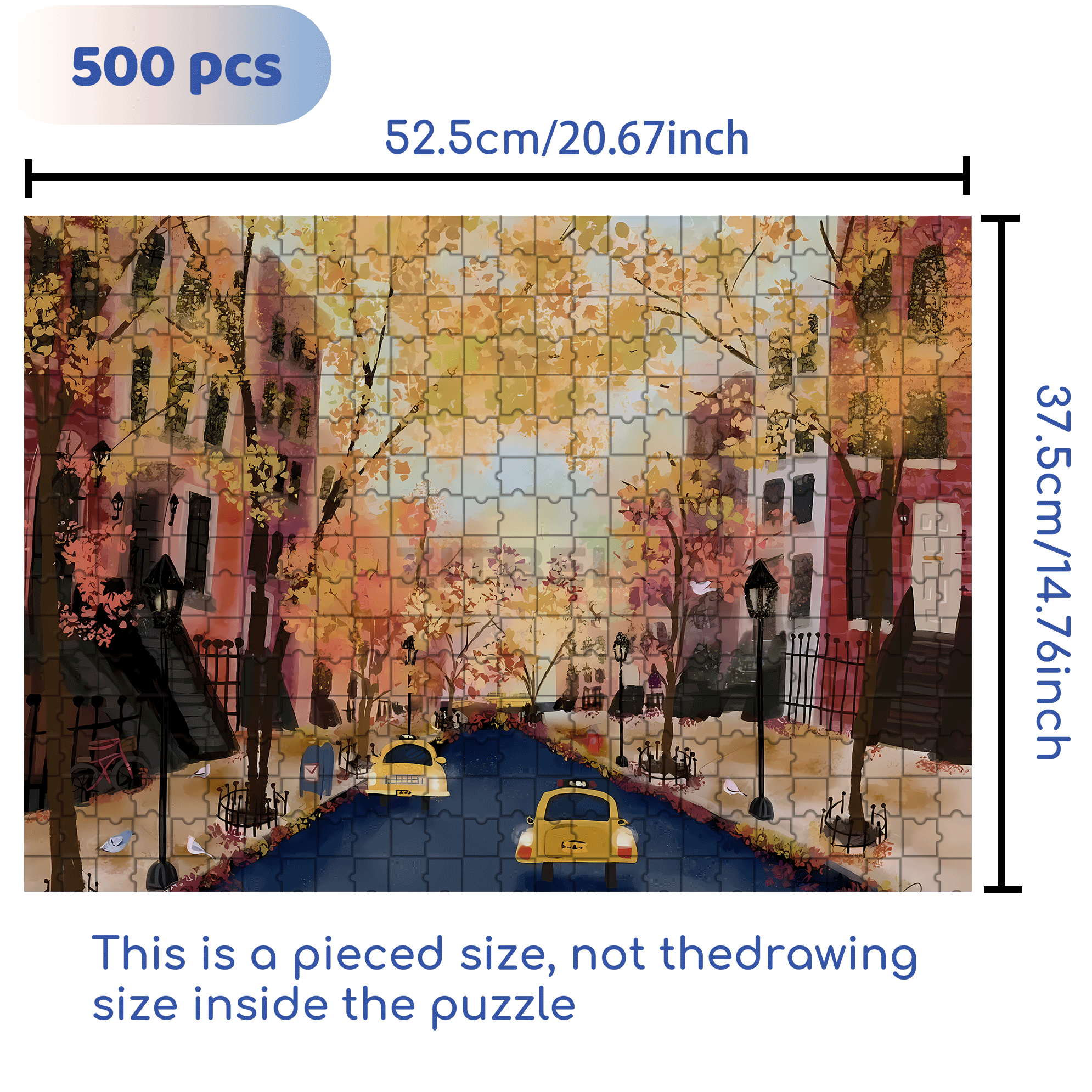Live Your Life In A Gentle Manner 16 500pcs/1000pcs Jigsaw Puzzle, Scratch-Resistant, Interactive Family Game & Brain-Boosting DIY Decor, Perfect for Halloween, Christmas & New Year Gifts, Family Puzzle Game