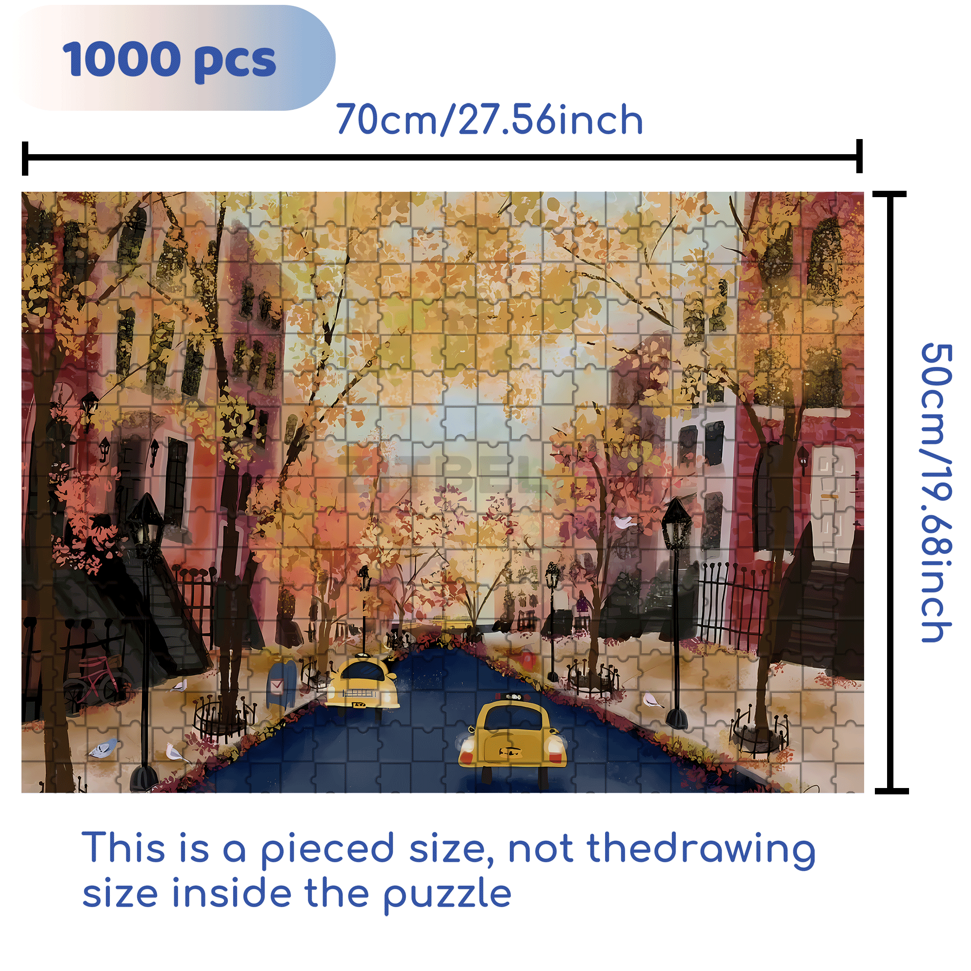 Live Your Life In A Gentle Manner 16 500pcs/1000pcs Jigsaw Puzzle, Scratch-Resistant, Interactive Family Game & Brain-Boosting DIY Decor, Perfect for Halloween, Christmas & New Year Gifts, Family Puzzle Game