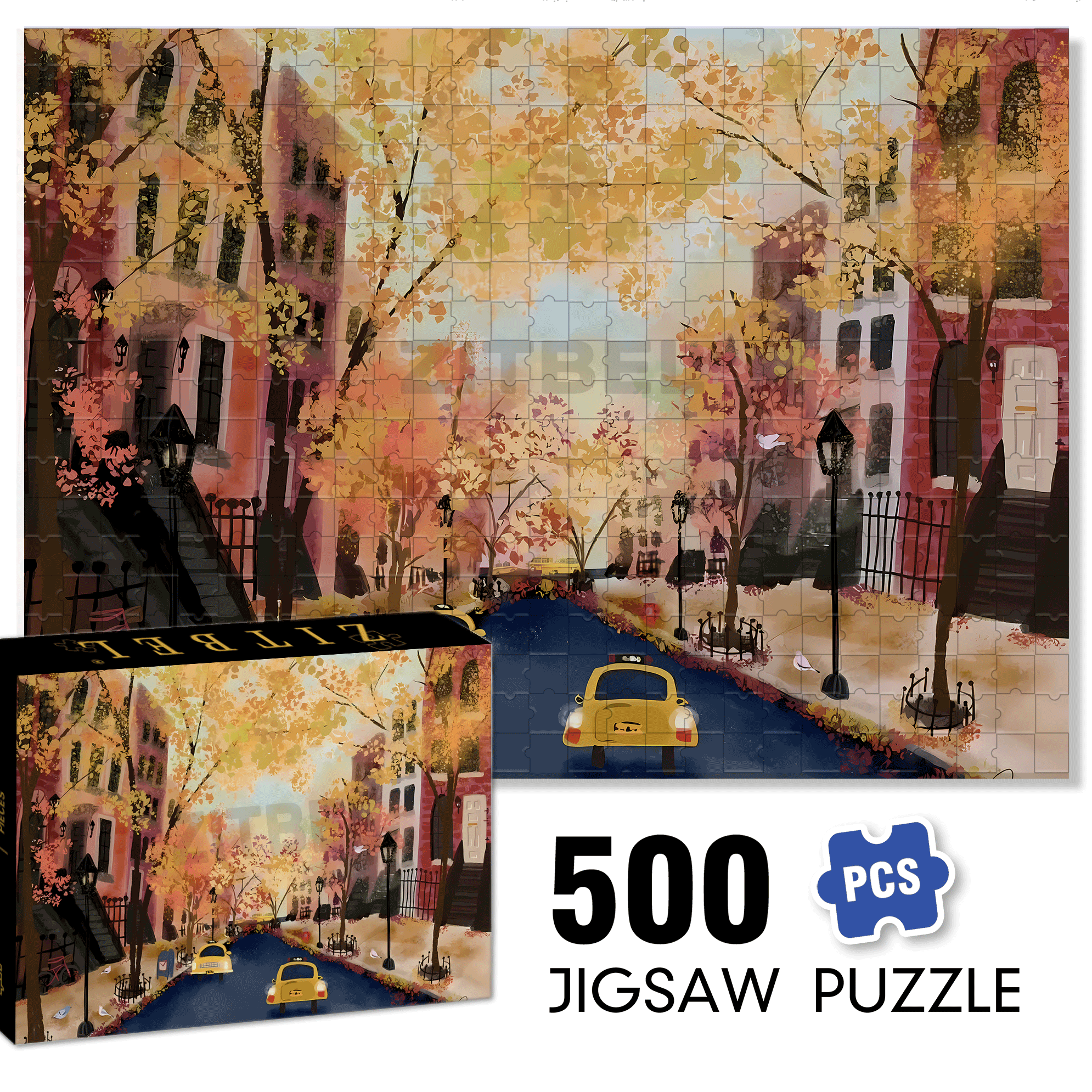 Live Your Life In A Gentle Manner 16 500pcs/1000pcs Jigsaw Puzzle, Scratch-Resistant, Interactive Family Game & Brain-Boosting DIY Decor, Perfect for Halloween, Christmas & New Year Gifts, Family Puzzle Game