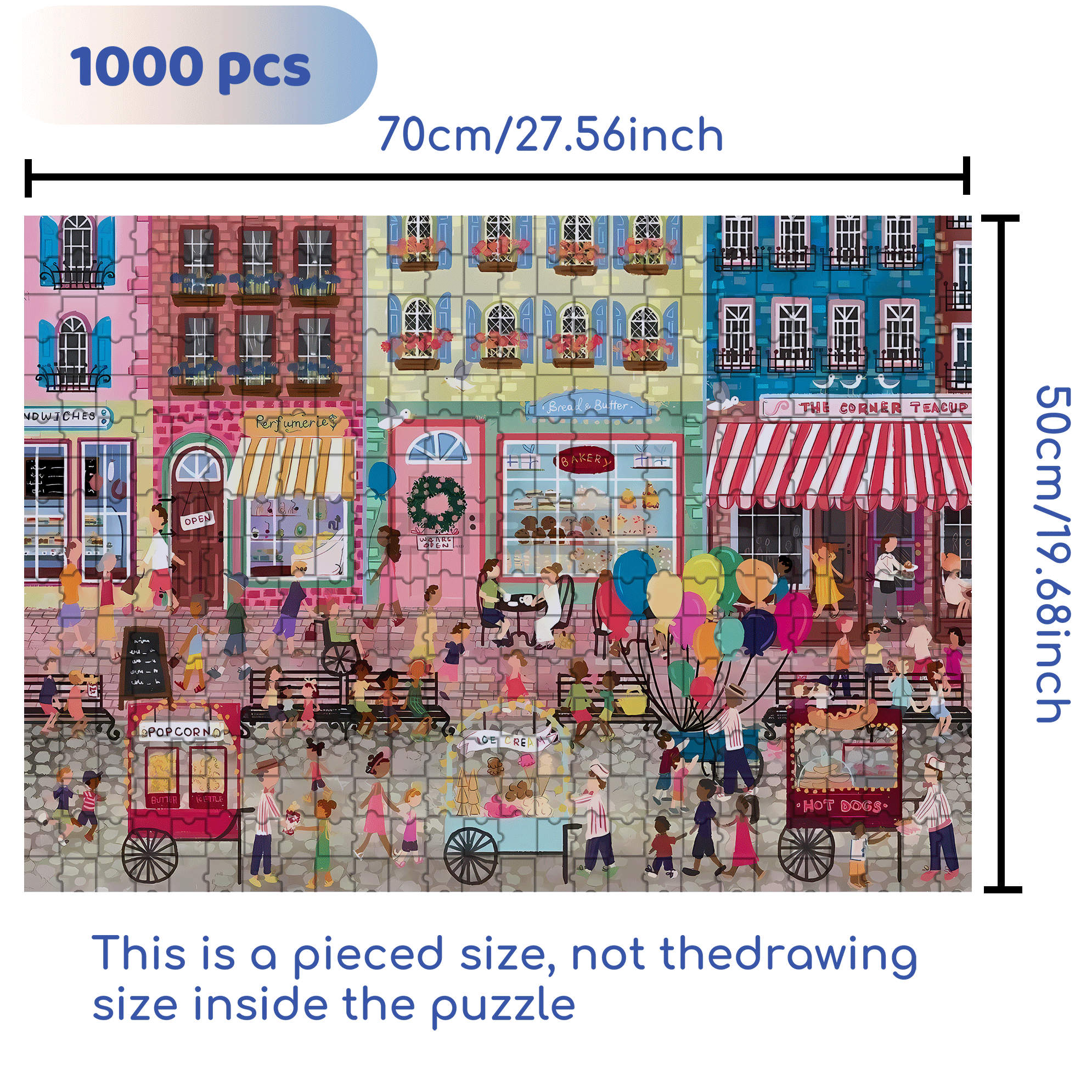 Live Your Life In A Gentle Manner 18 500pcs/1000pcs Jigsaw Puzzle, Scratch-Resistant, Interactive Family Game & Brain-Boosting DIY Decor, Perfect for Halloween, Christmas & New Year Gifts, Family Puzzle Game