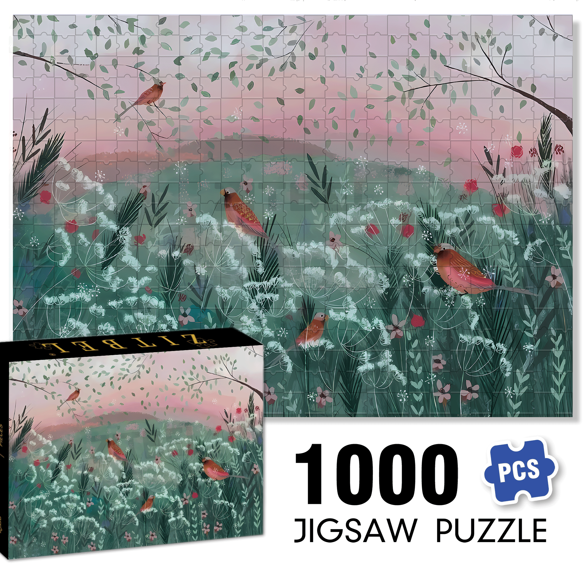 Live Your Life In A Gentle Manner 21 500pcs/1000pcs Jigsaw Puzzle, Scratch-Resistant, Interactive Family Game & Brain-Boosting DIY Decor, Perfect for Halloween, Christmas & New Year Gifts, Family Puzzle Game