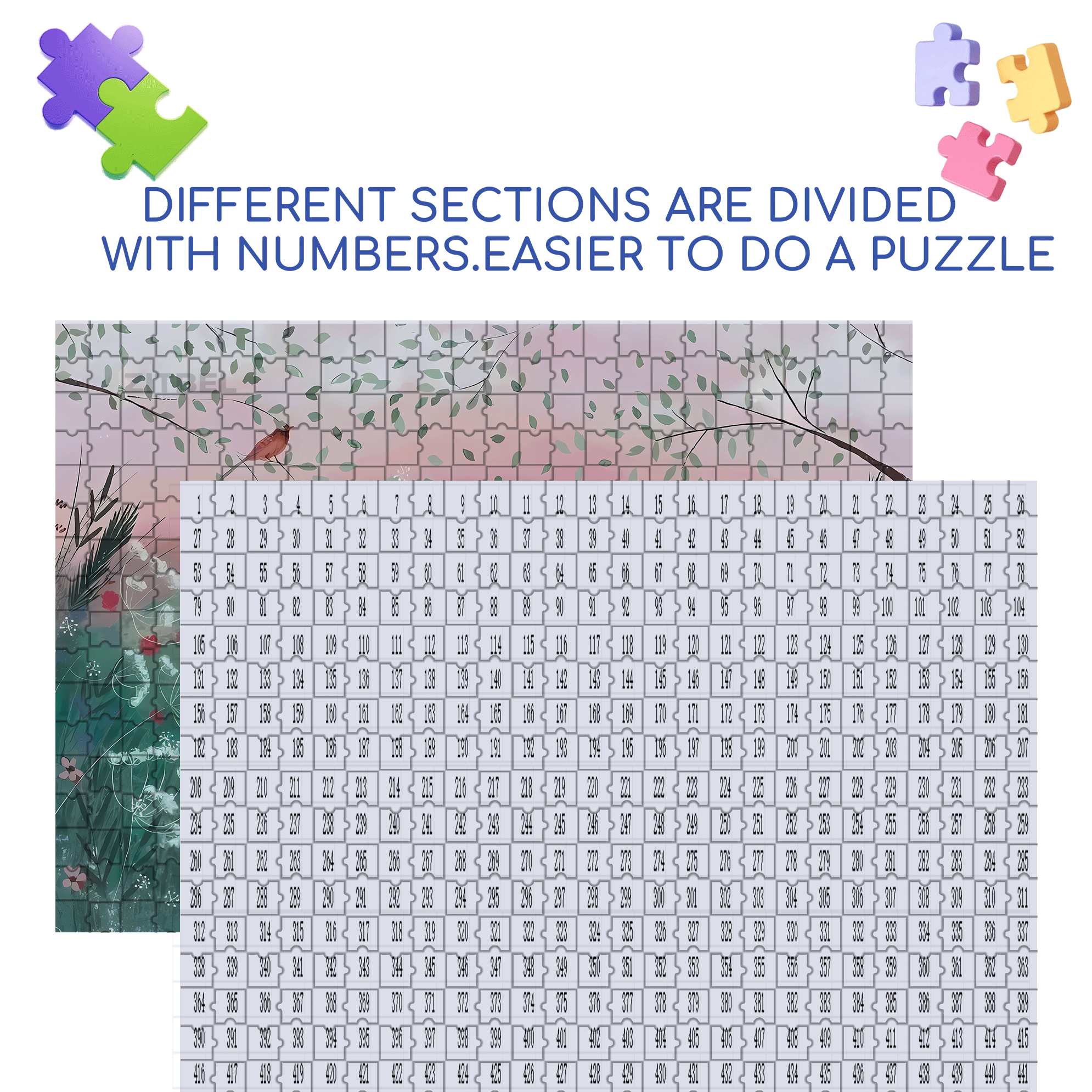 Live Your Life In A Gentle Manner 21 500pcs/1000pcs Jigsaw Puzzle, Scratch-Resistant, Interactive Family Game & Brain-Boosting DIY Decor, Perfect for Halloween, Christmas & New Year Gifts, Family Puzzle Game