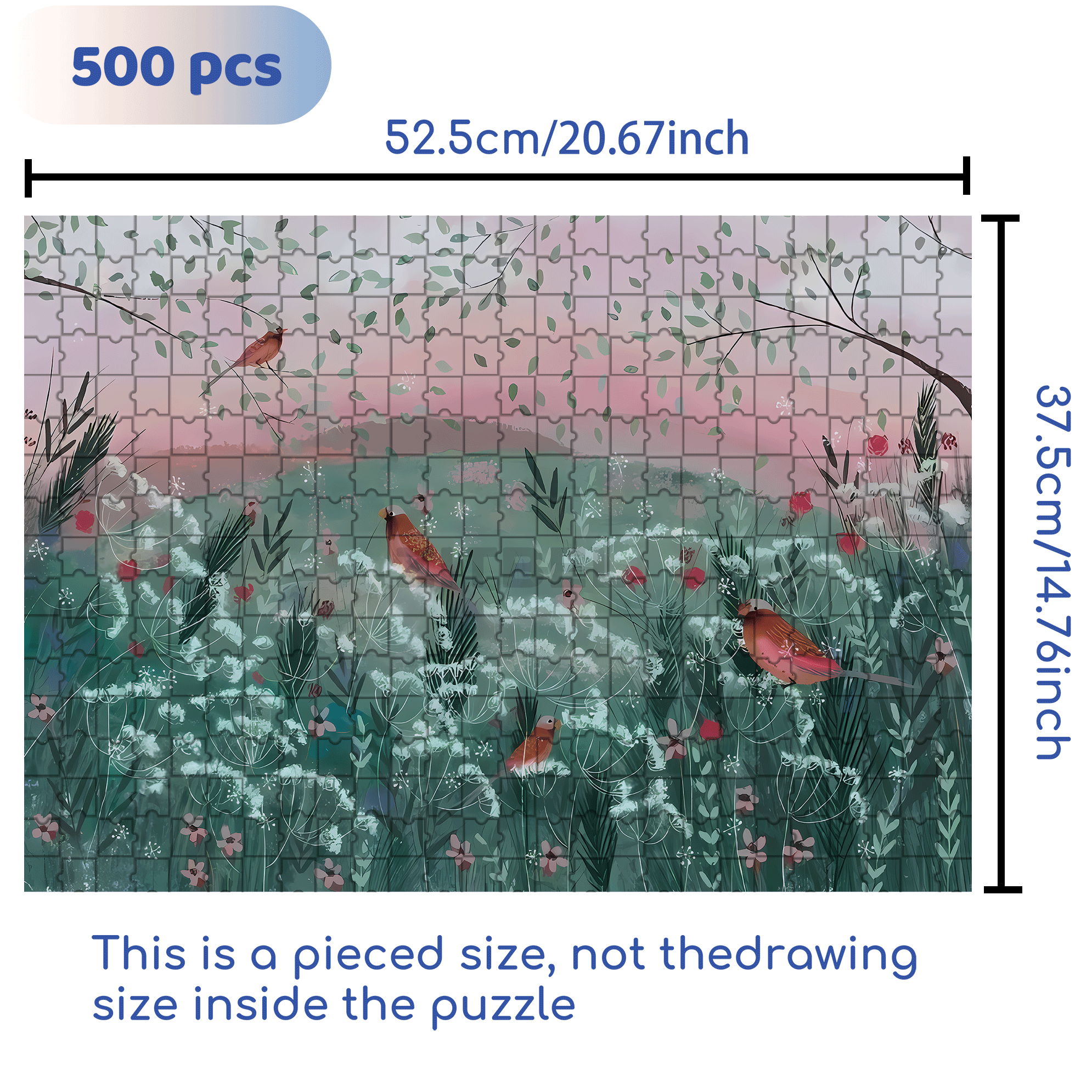 Live Your Life In A Gentle Manner 21 500pcs/1000pcs Jigsaw Puzzle, Scratch-Resistant, Interactive Family Game & Brain-Boosting DIY Decor, Perfect for Halloween, Christmas & New Year Gifts, Family Puzzle Game