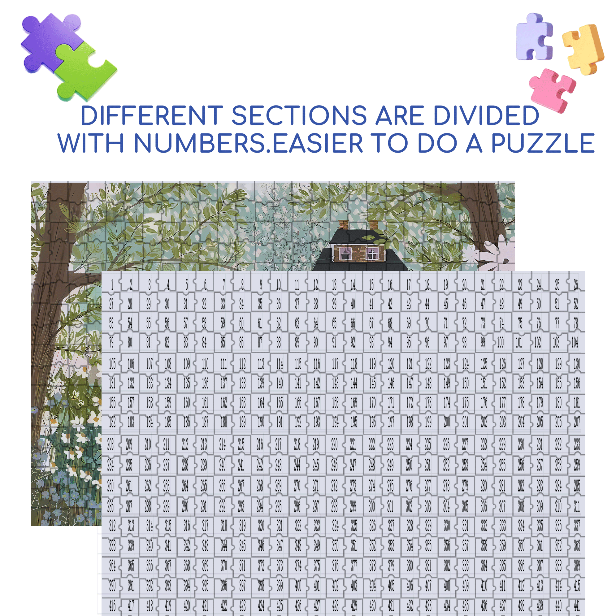 Live Your Life In A Gentle Manner 24 500pcs/1000pcs Jigsaw Puzzle, Scratch-Resistant, Interactive Family Game & Brain-Boosting DIY Decor, Perfect for Halloween, Christmas & New Year Gifts, Family Puzzle Game