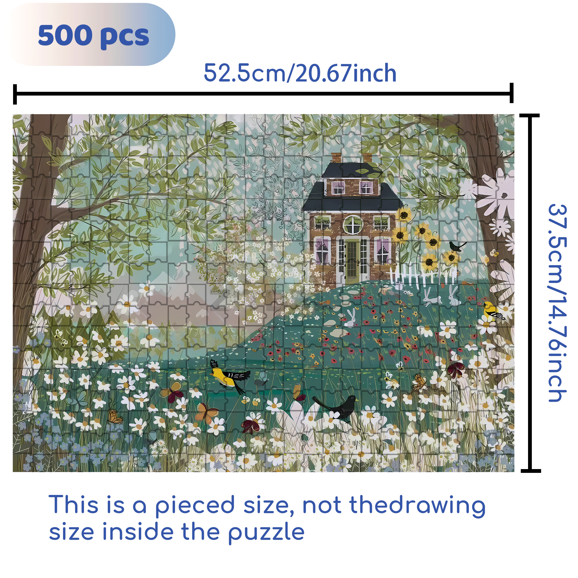 Live Your Life In A Gentle Manner 24 500pcs/1000pcs Jigsaw Puzzle, Scratch-Resistant, Interactive Family Game & Brain-Boosting DIY Decor, Perfect for Halloween, Christmas & New Year Gifts, Family Puzzle Game