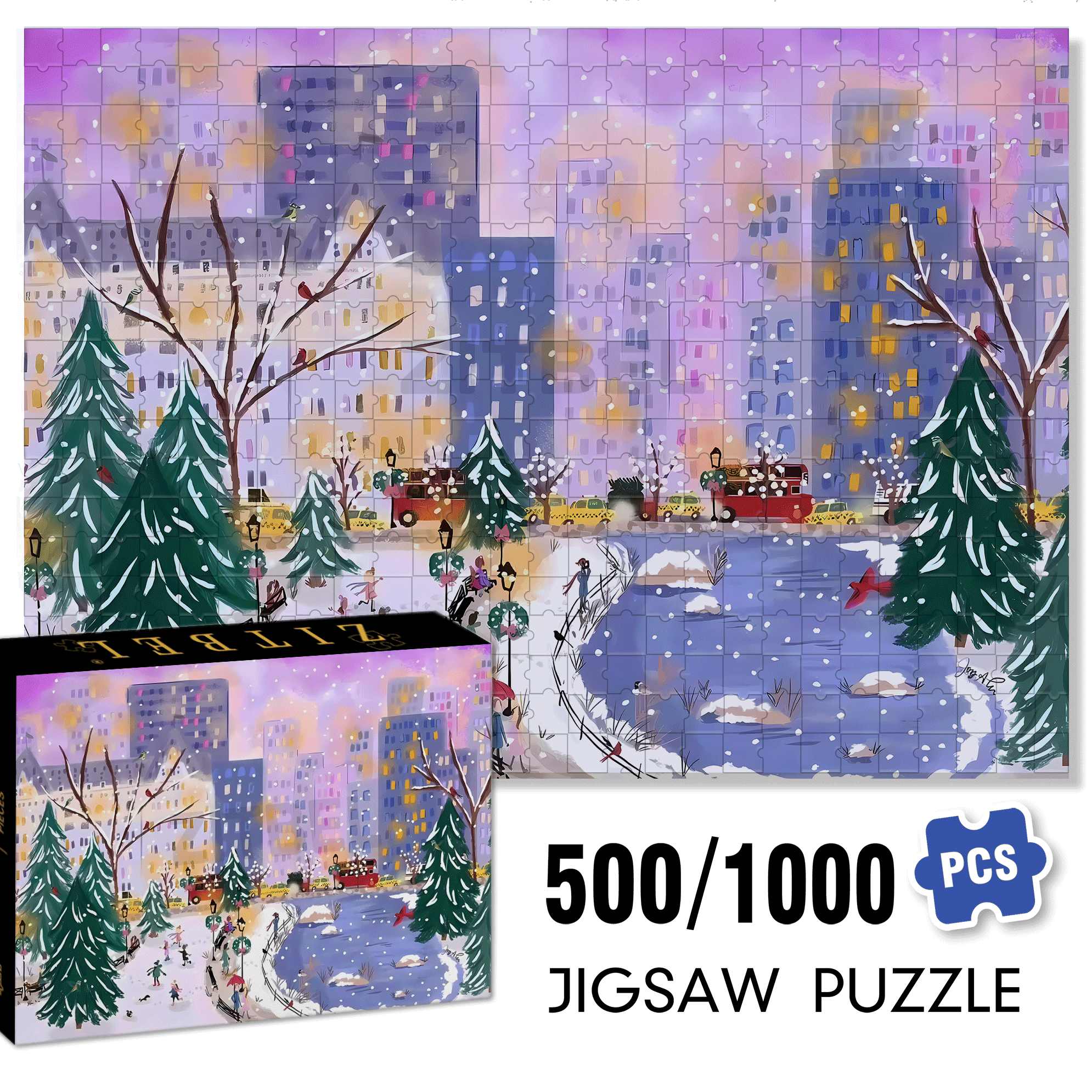 Live Your Life In A Gentle Manner 26 500pcs/1000pcs Jigsaw Puzzle, Scratch-Resistant, Interactive Family Game & Brain-Boosting DIY Decor, Perfect for Halloween, Christmas & New Year Gifts, Family Puzzle Game