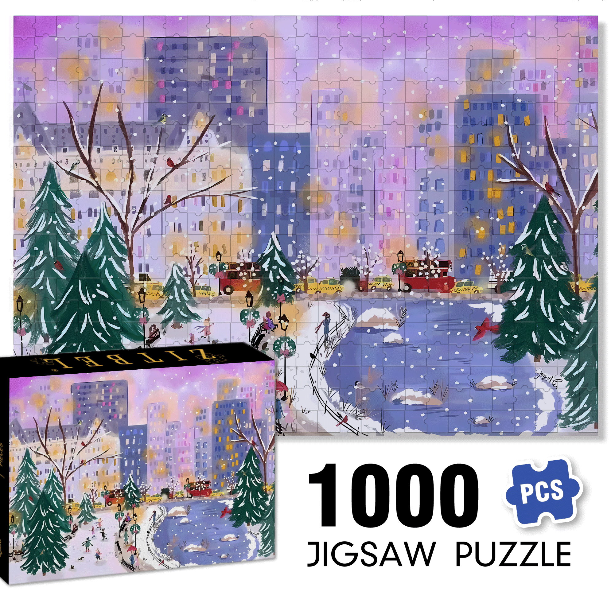 Live Your Life In A Gentle Manner 26 500pcs/1000pcs Jigsaw Puzzle, Scratch-Resistant, Interactive Family Game & Brain-Boosting DIY Decor, Perfect for Halloween, Christmas & New Year Gifts, Family Puzzle Game