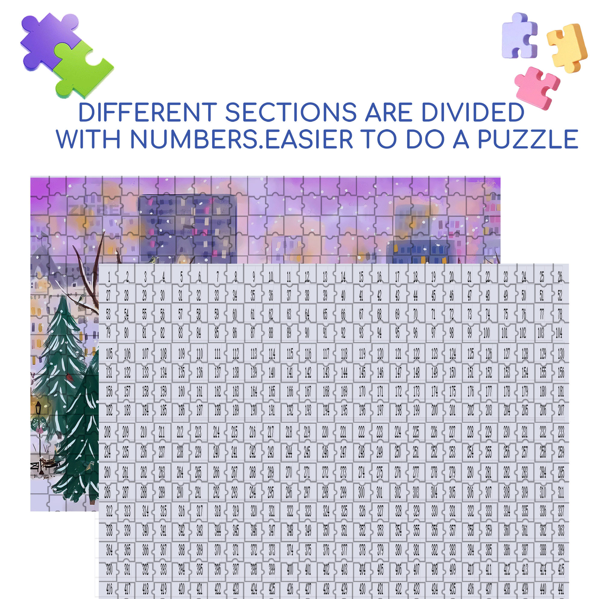 Live Your Life In A Gentle Manner 26 500pcs/1000pcs Jigsaw Puzzle, Scratch-Resistant, Interactive Family Game & Brain-Boosting DIY Decor, Perfect for Halloween, Christmas & New Year Gifts, Family Puzzle Game