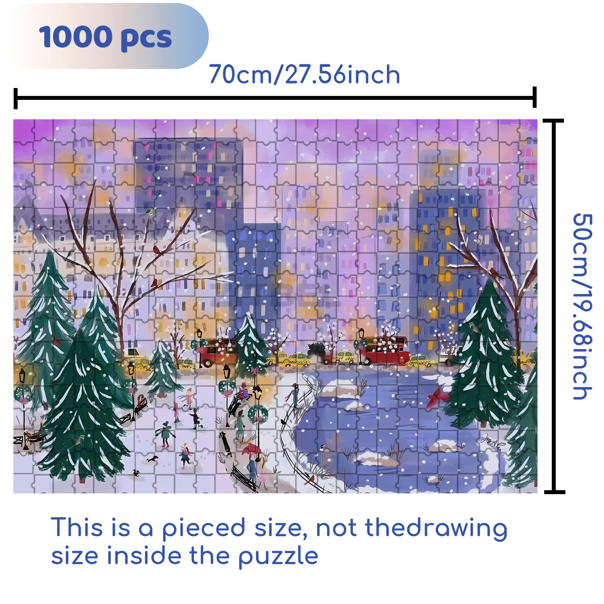 Live Your Life In A Gentle Manner 26 500pcs/1000pcs Jigsaw Puzzle, Scratch-Resistant, Interactive Family Game & Brain-Boosting DIY Decor, Perfect for Halloween, Christmas & New Year Gifts, Family Puzzle Game