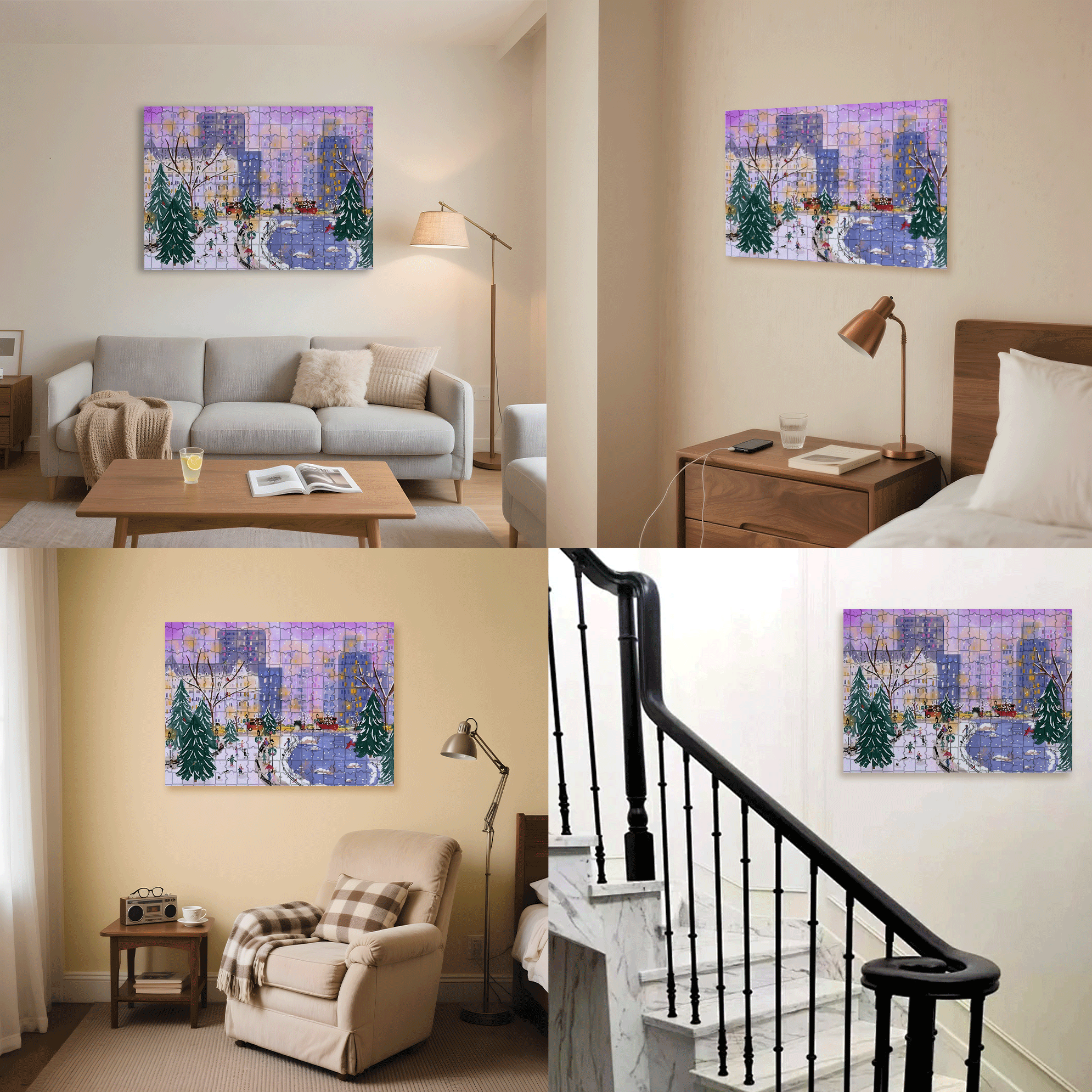 Live Your Life In A Gentle Manner 26 500pcs/1000pcs Jigsaw Puzzle, Scratch-Resistant, Interactive Family Game & Brain-Boosting DIY Decor, Perfect for Halloween, Christmas & New Year Gifts, Family Puzzle Game