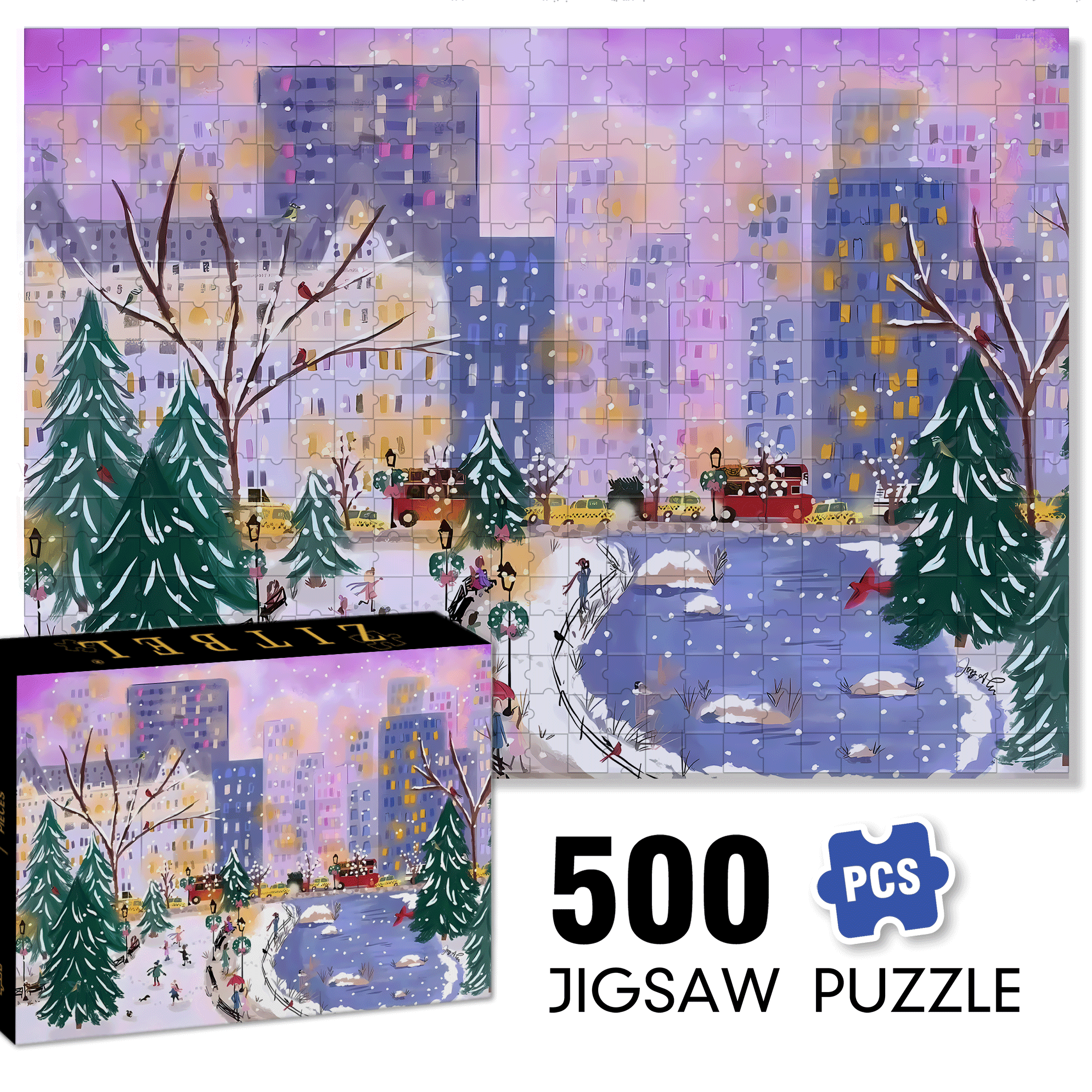 Live Your Life In A Gentle Manner 26 500pcs/1000pcs Jigsaw Puzzle, Scratch-Resistant, Interactive Family Game & Brain-Boosting DIY Decor, Perfect for Halloween, Christmas & New Year Gifts, Family Puzzle Game