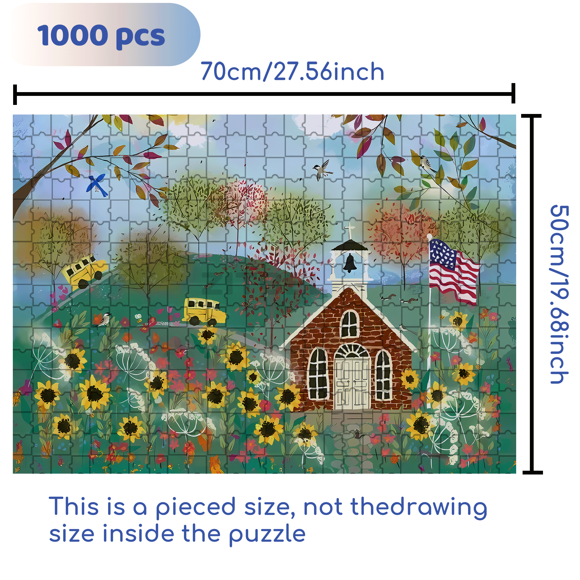 Live Your Life In A Gentle Manner 30 500pcs/1000pcs Jigsaw Puzzle, Scratch-Resistant, Interactive Family Game & Brain-Boosting DIY Decor, Perfect for Halloween, Christmas & New Year Gifts, Family Puzzle Game