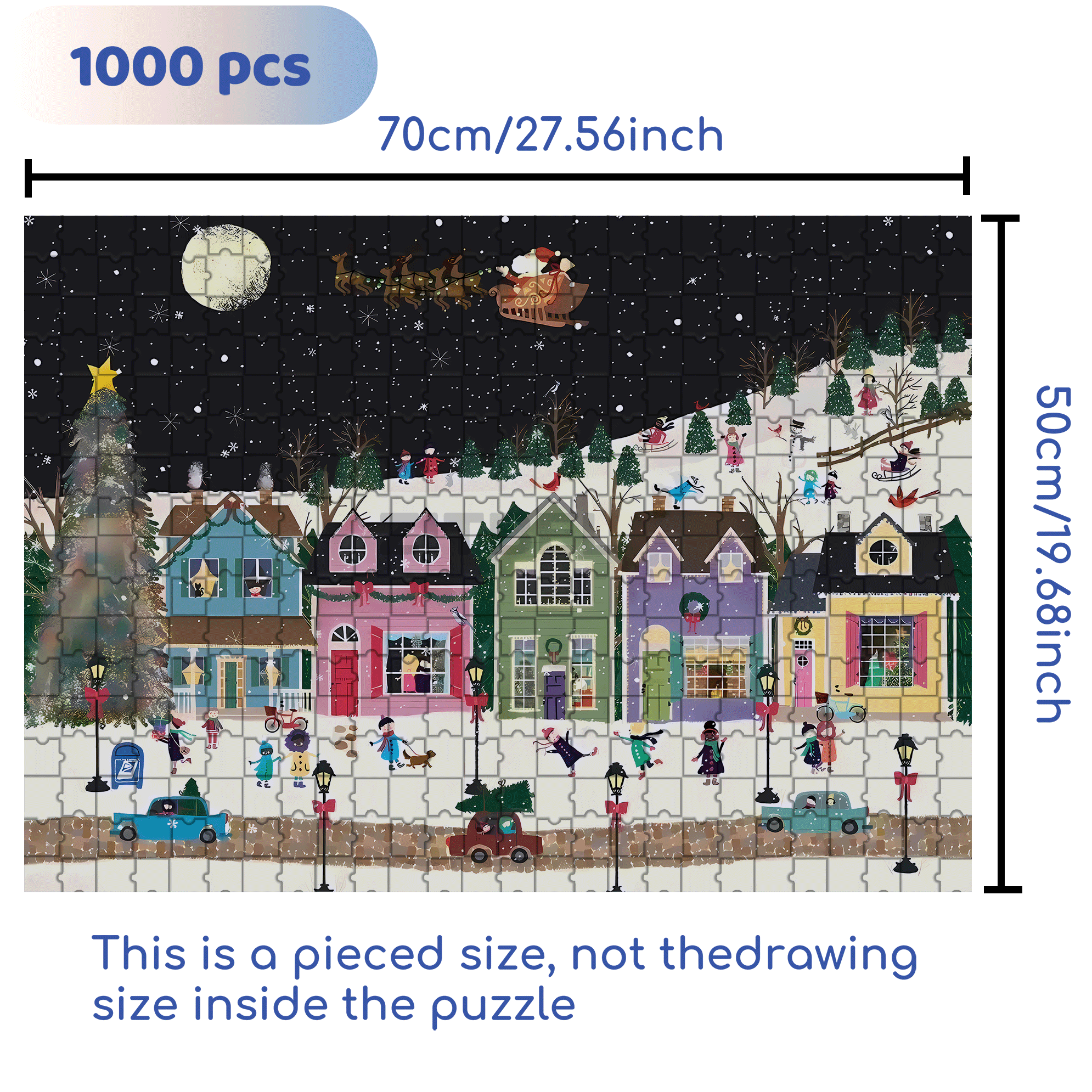 Live Your Life In A Gentle Manner 31 500pcs/1000pcs Jigsaw Puzzle, Scratch-Resistant, Interactive Family Game & Brain-Boosting DIY Decor, Perfect for Halloween, Christmas & New Year Gifts, Family Puzzle Game