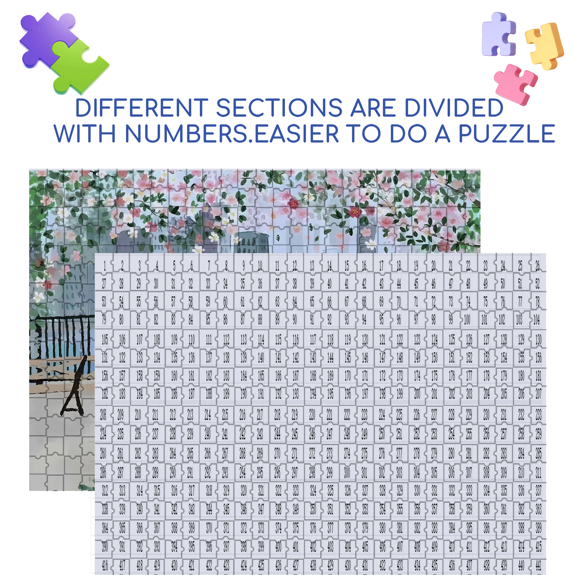 Live Your Life In A Gentle Manner 32 500pcs/1000pcs Jigsaw Puzzle, Scratch-Resistant, Interactive Family Game & Brain-Boosting DIY Decor, Perfect for Halloween, Christmas & New Year Gifts, Family Puzzle Game