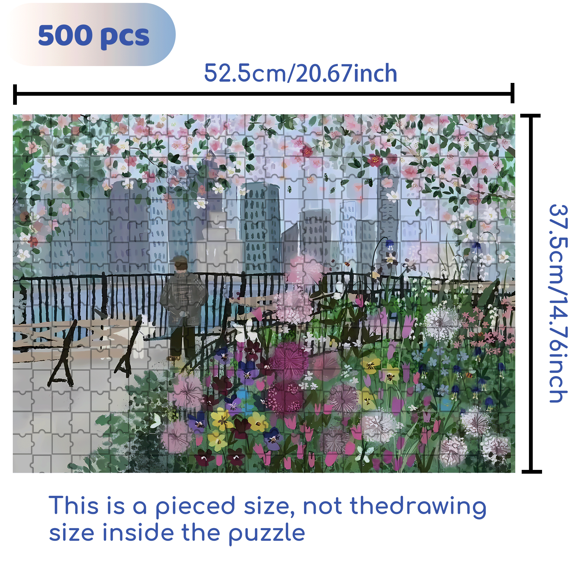 Live Your Life In A Gentle Manner 32 500pcs/1000pcs Jigsaw Puzzle, Scratch-Resistant, Interactive Family Game & Brain-Boosting DIY Decor, Perfect for Halloween, Christmas & New Year Gifts, Family Puzzle Game