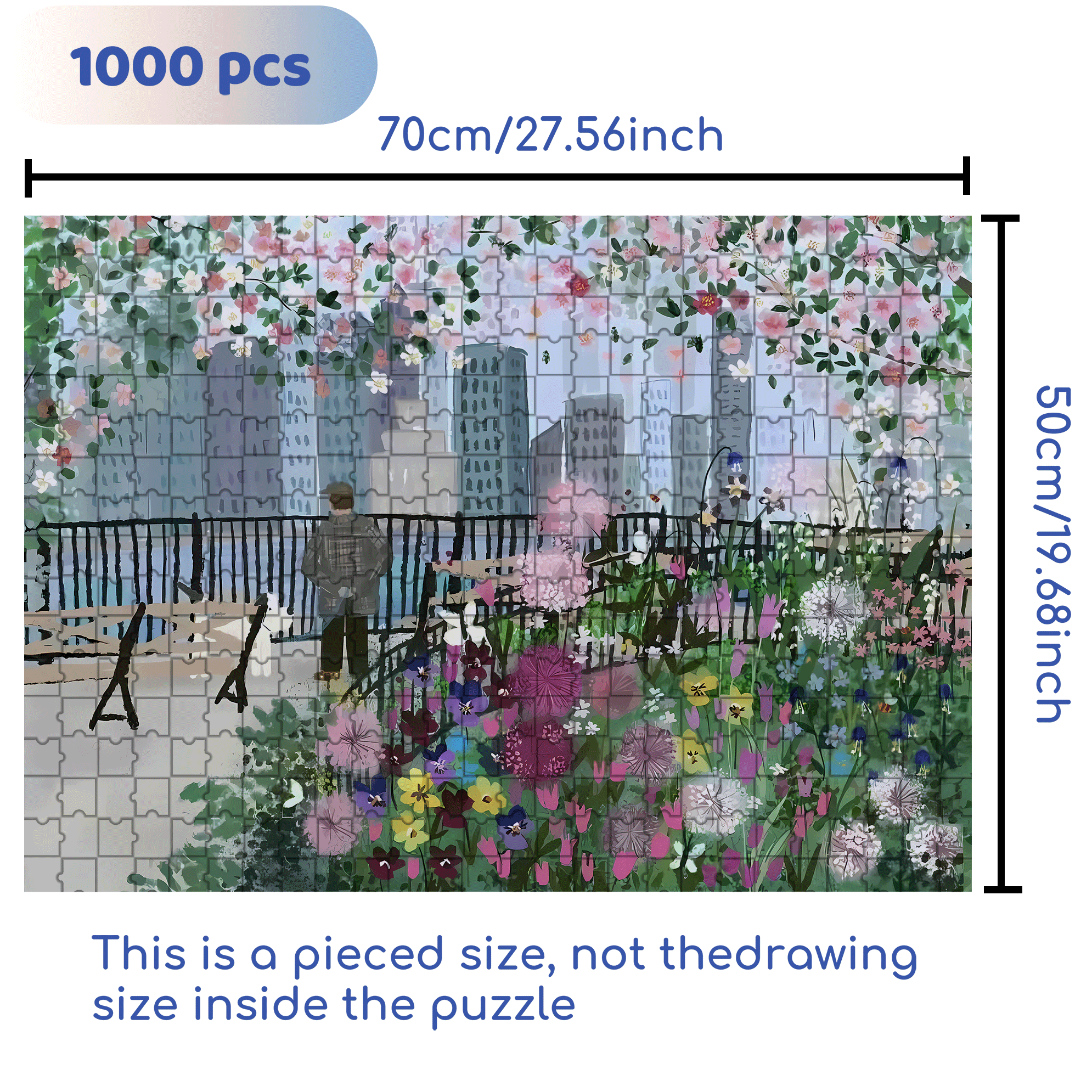 Live Your Life In A Gentle Manner 32 500pcs/1000pcs Jigsaw Puzzle, Scratch-Resistant, Interactive Family Game & Brain-Boosting DIY Decor, Perfect for Halloween, Christmas & New Year Gifts, Family Puzzle Game