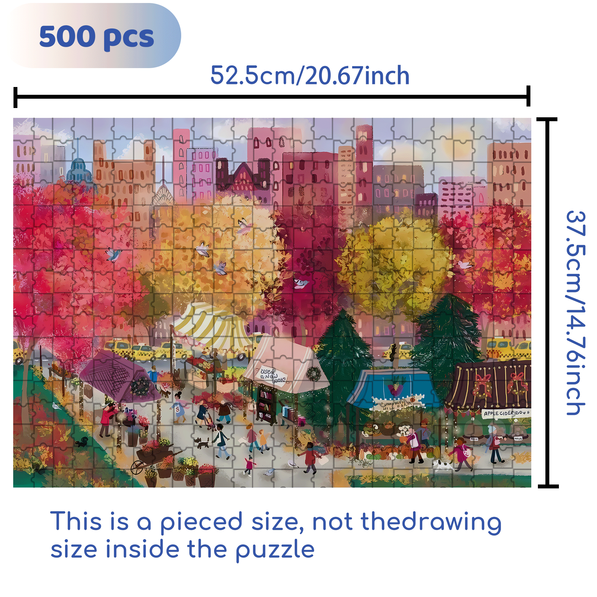 Live Your Life In A Gentle Manner 33 500pcs/1000pcs Jigsaw Puzzle, Scratch-Resistant, Interactive Family Game & Brain-Boosting DIY Decor, Perfect for Halloween, Christmas & New Year Gifts, Family Puzzle Game