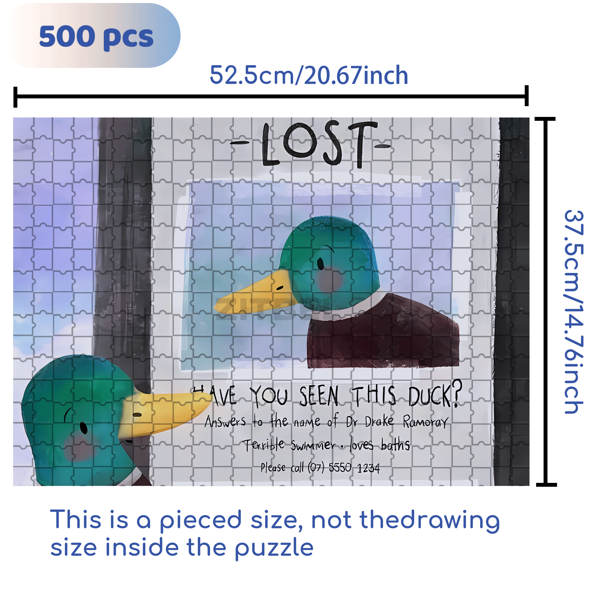 Lost 500pcs/1000pcs Jigsaw Puzzle, Scratch-Resistant, Interactive Family Game & Brain-Boosting DIY Decor, Perfect for Halloween, Christmas & New Year Gifts, Family Puzzle Game