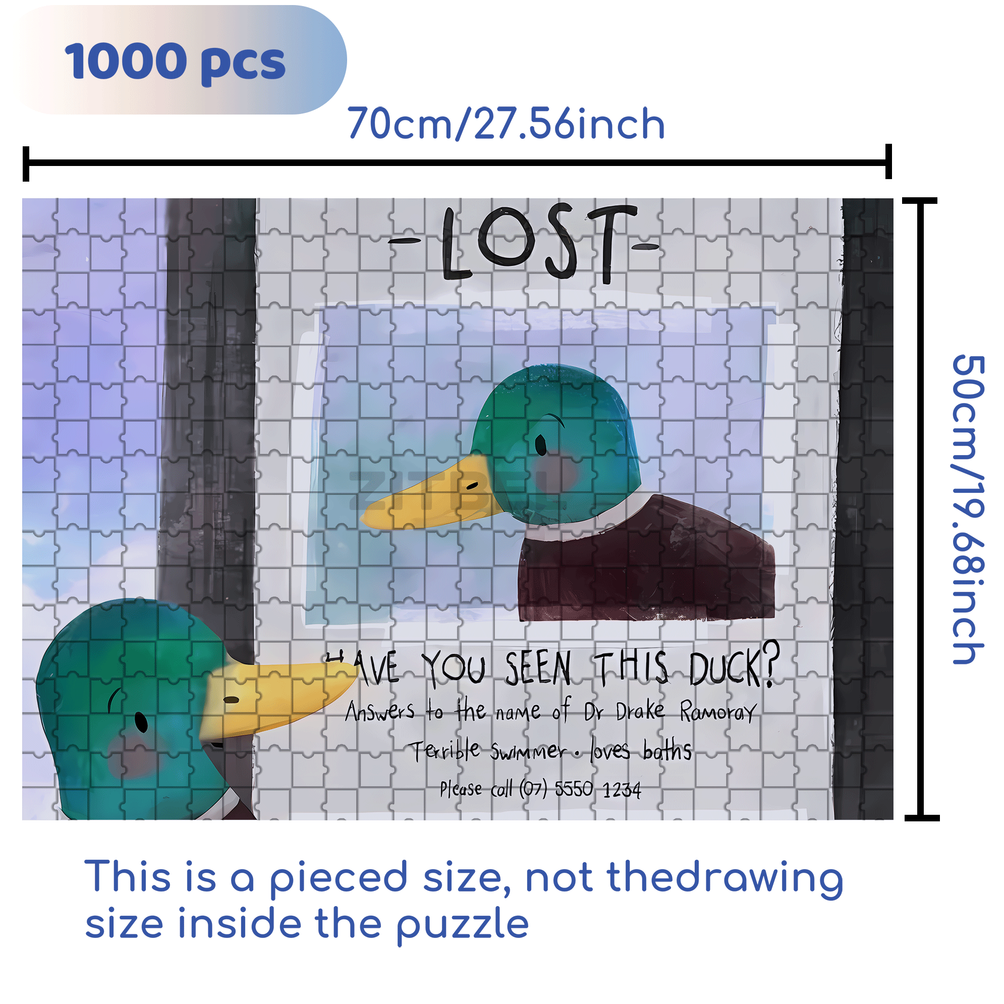 Lost 500pcs/1000pcs Jigsaw Puzzle, Scratch-Resistant, Interactive Family Game & Brain-Boosting DIY Decor, Perfect for Halloween, Christmas & New Year Gifts, Family Puzzle Game
