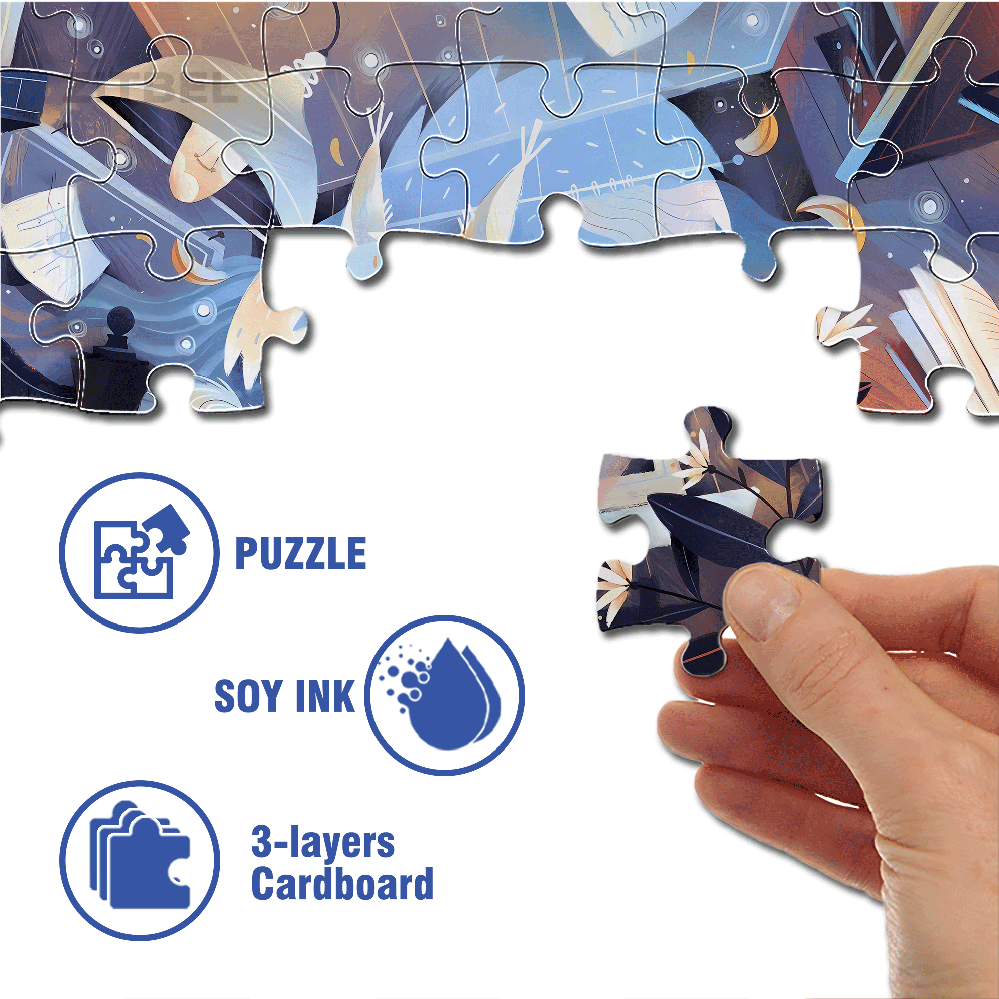 Norse Mythology 3 500pcs/1000pcs Jigsaw Puzzle, Scratch-Resistant, Interactive Family Game & Brain-Boosting DIY Decor, Perfect for Halloween, Christmas & New Year Gifts, Family Puzzle Game