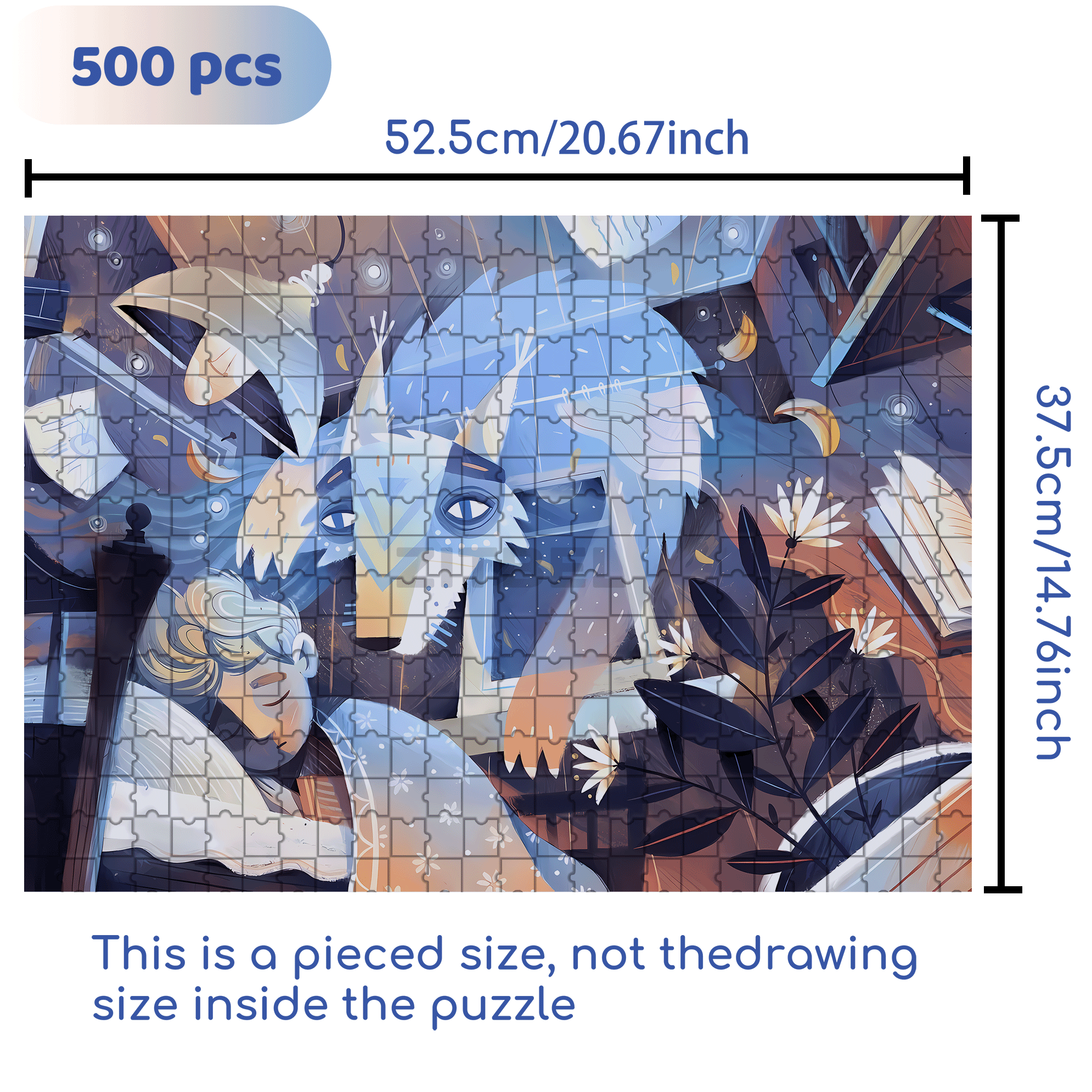 Norse Mythology 3 500pcs/1000pcs Jigsaw Puzzle, Scratch-Resistant, Interactive Family Game & Brain-Boosting DIY Decor, Perfect for Halloween, Christmas & New Year Gifts, Family Puzzle Game