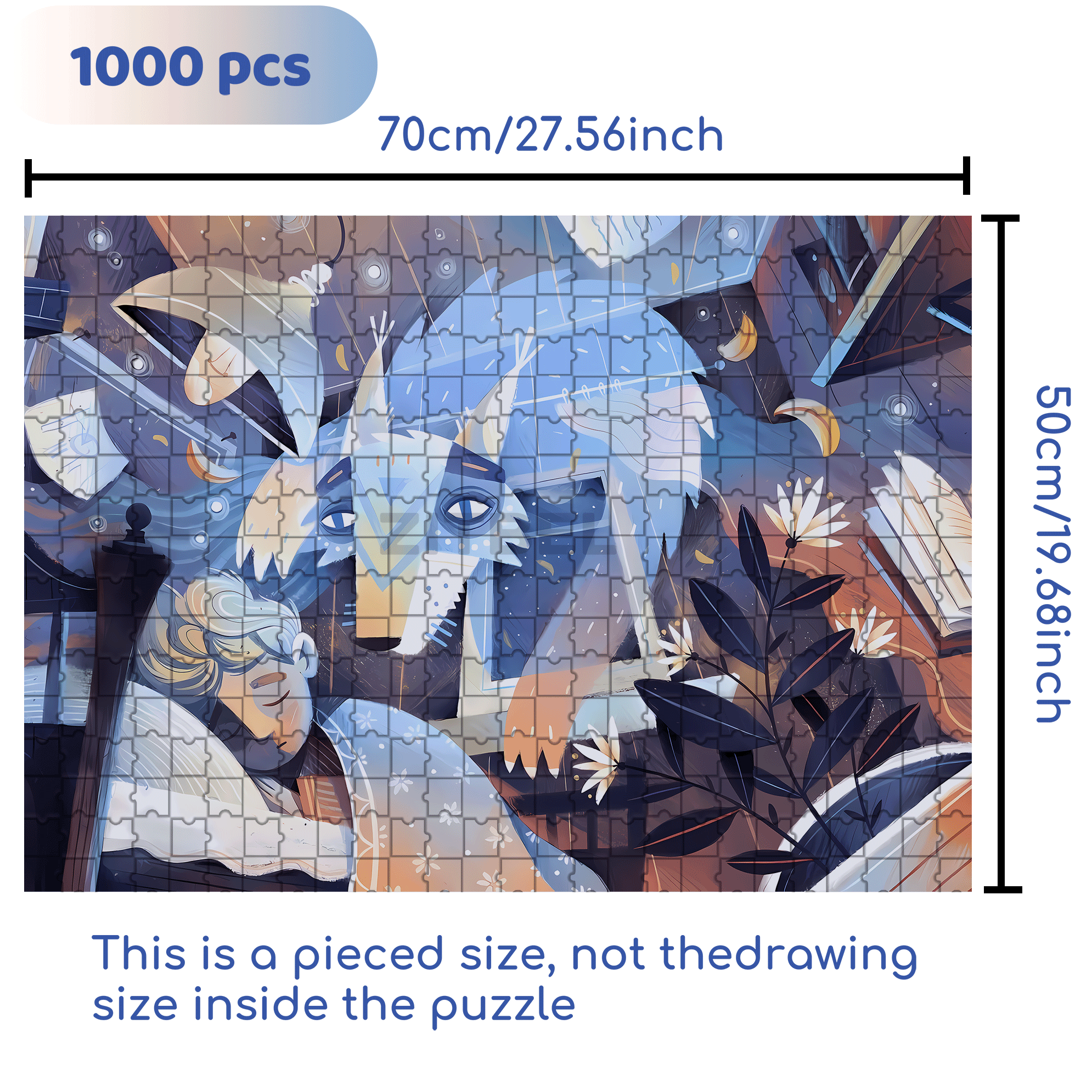 Norse Mythology 3 500pcs/1000pcs Jigsaw Puzzle, Scratch-Resistant, Interactive Family Game & Brain-Boosting DIY Decor, Perfect for Halloween, Christmas & New Year Gifts, Family Puzzle Game