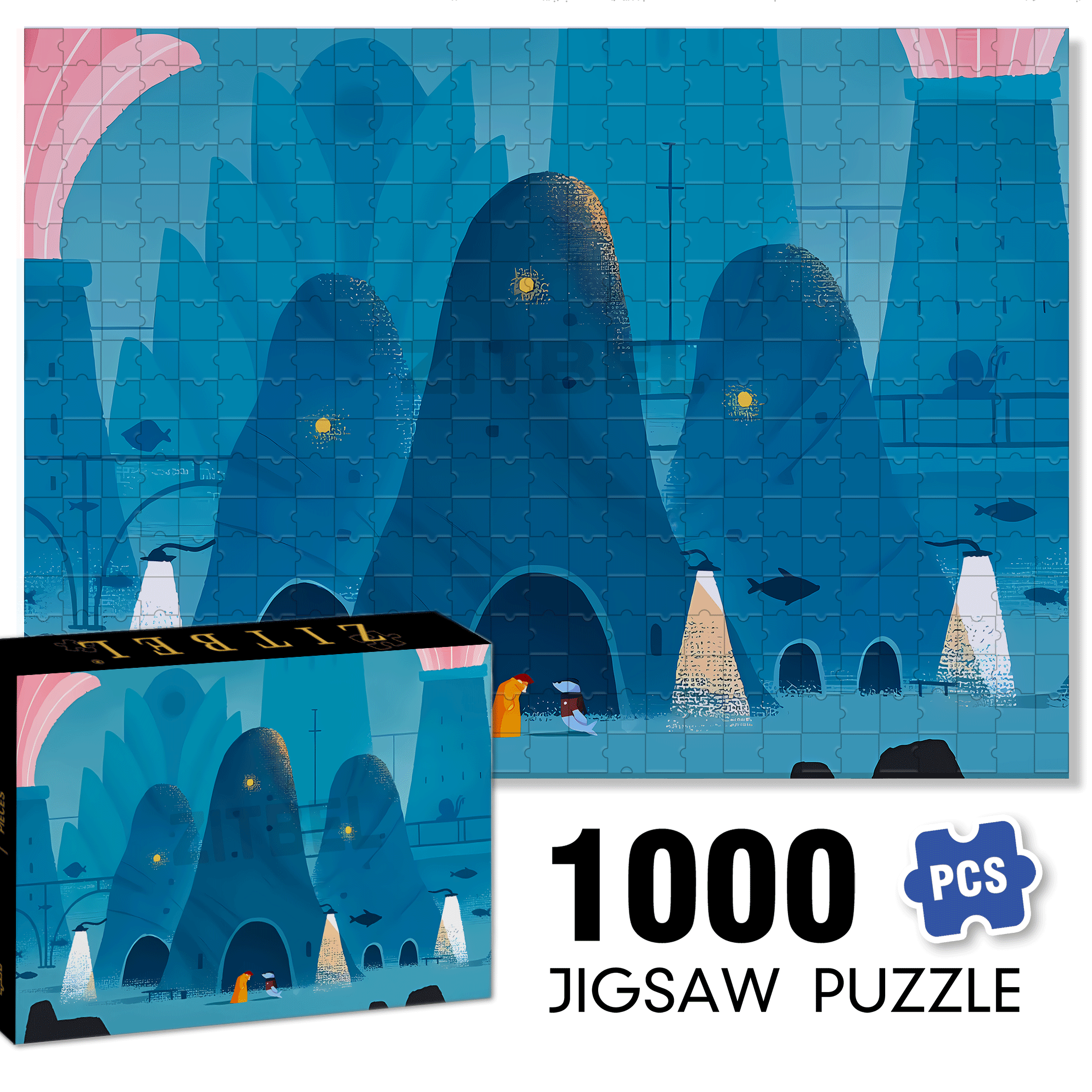 Norse Mythology 5 500pcs/1000pcs Jigsaw Puzzle, Scratch-Resistant, Interactive Family Game & Brain-Boosting DIY Decor, Perfect for Halloween, Christmas & New Year Gifts, Family Puzzle Game