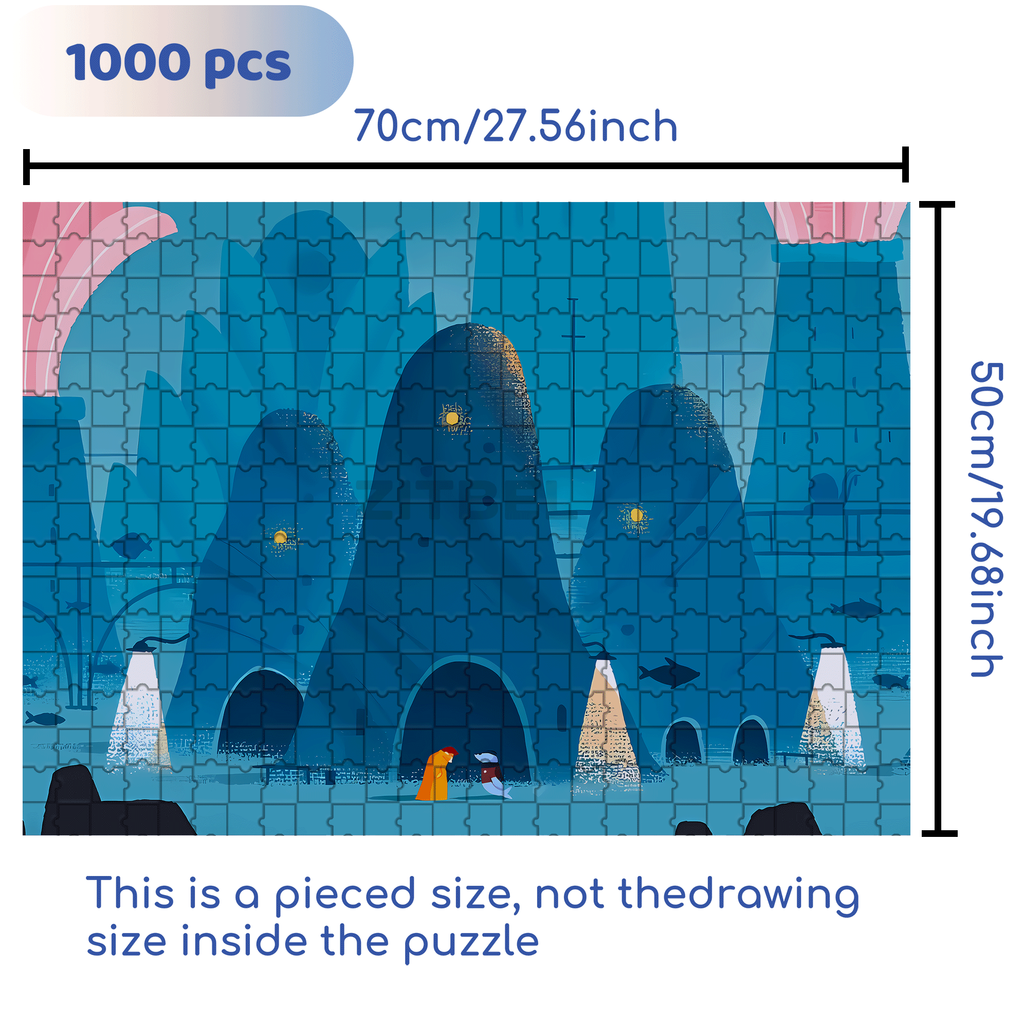 Norse Mythology 5 500pcs/1000pcs Jigsaw Puzzle, Scratch-Resistant, Interactive Family Game & Brain-Boosting DIY Decor, Perfect for Halloween, Christmas & New Year Gifts, Family Puzzle Game
